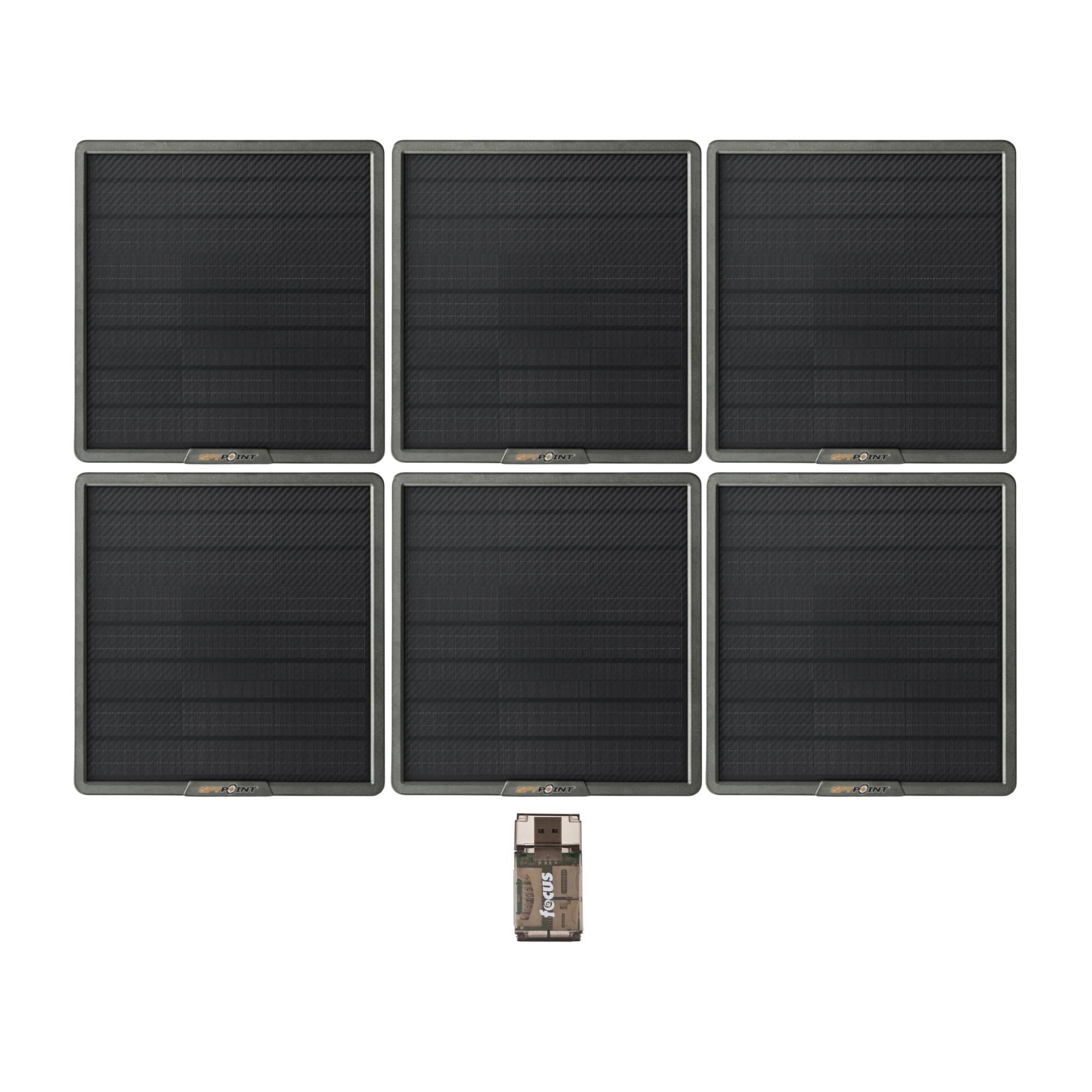 Spypoint 10-Watts Lithium Battery Solar Panel with 4 LED Charge Indicator and Card Reader Bundle