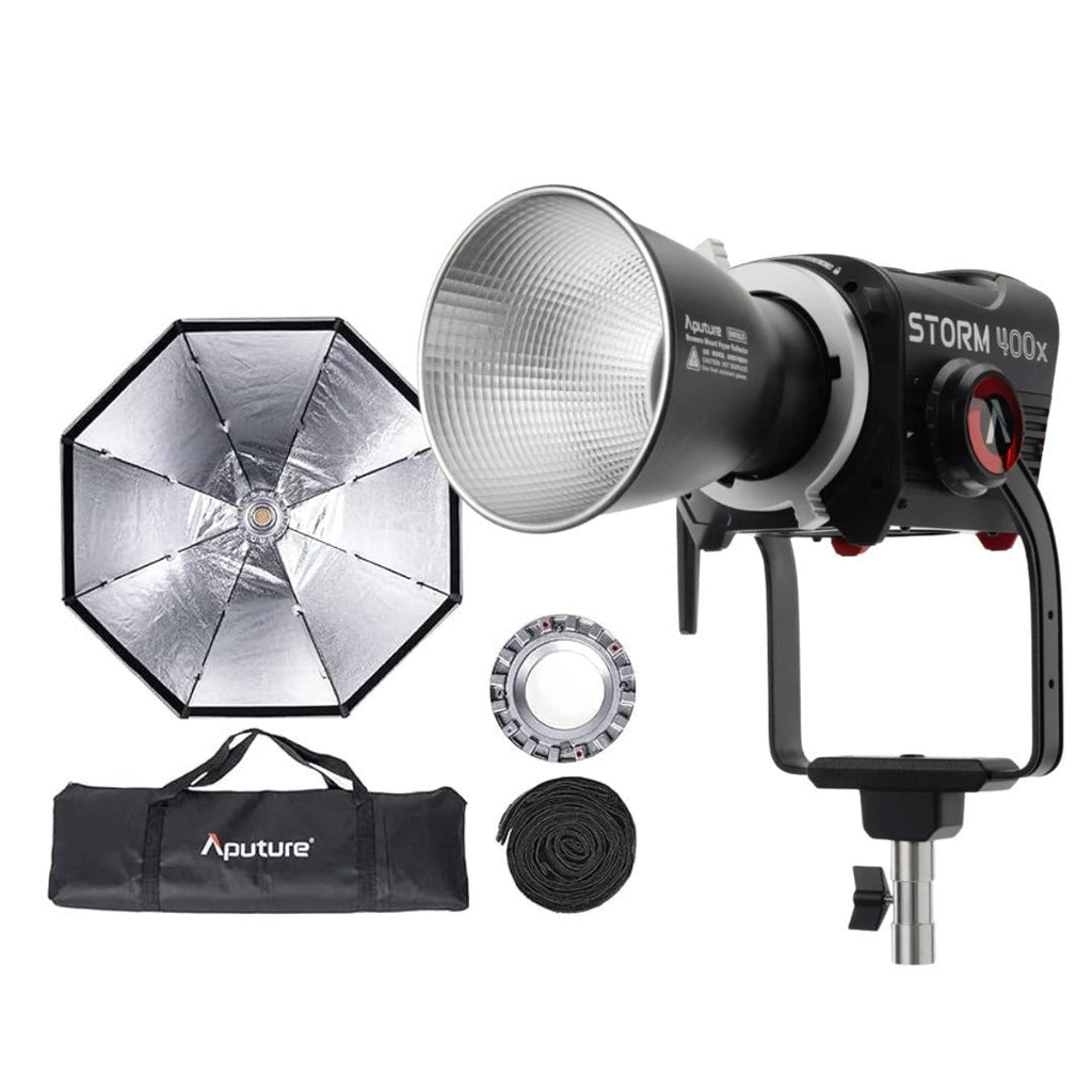 Aputure STORM 400x (V-Mount) (US) Bundle with OctaDome 120 Softbox and Bag