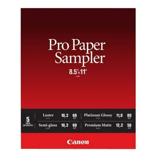 Canon Pro Paper Sampler Pack (8.5 x 11 Inch)