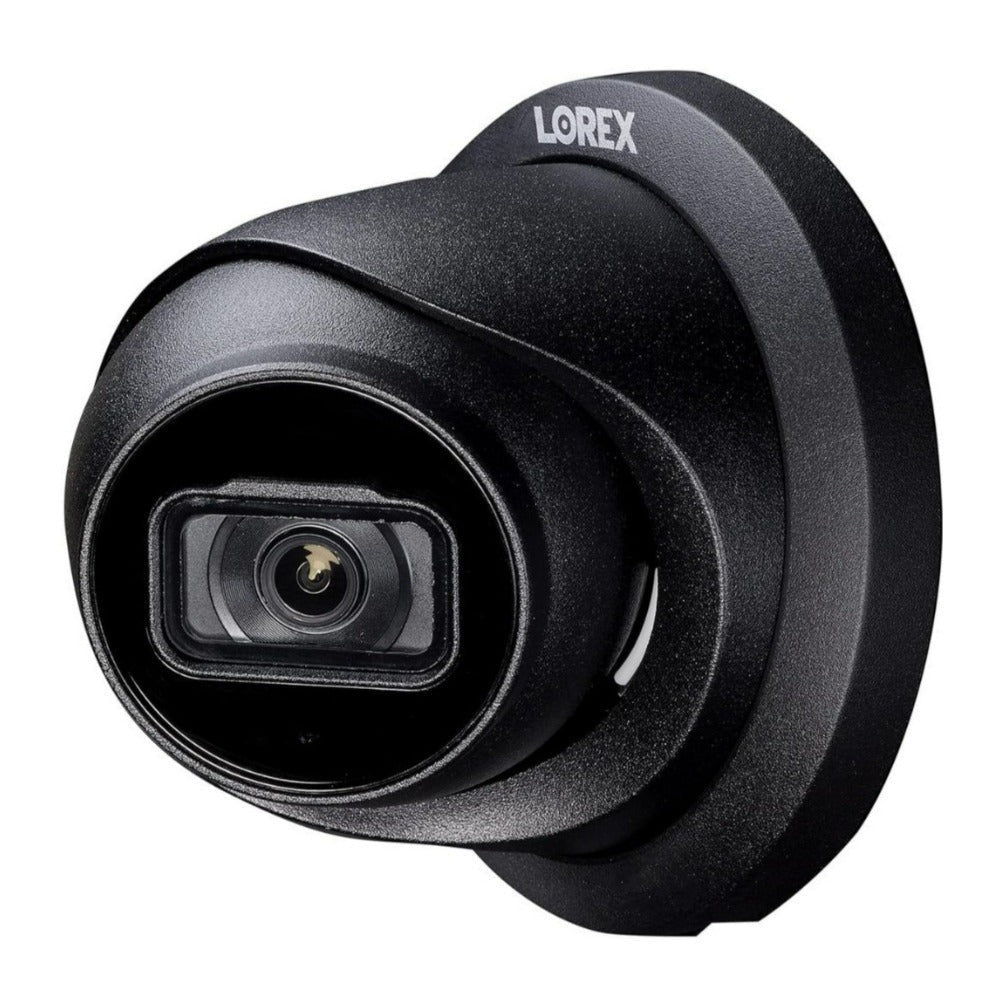 Lorex A14 4K Resolution 8MP IP Wired Turret Dome Security Camera with Smart Motion Detection (Black)