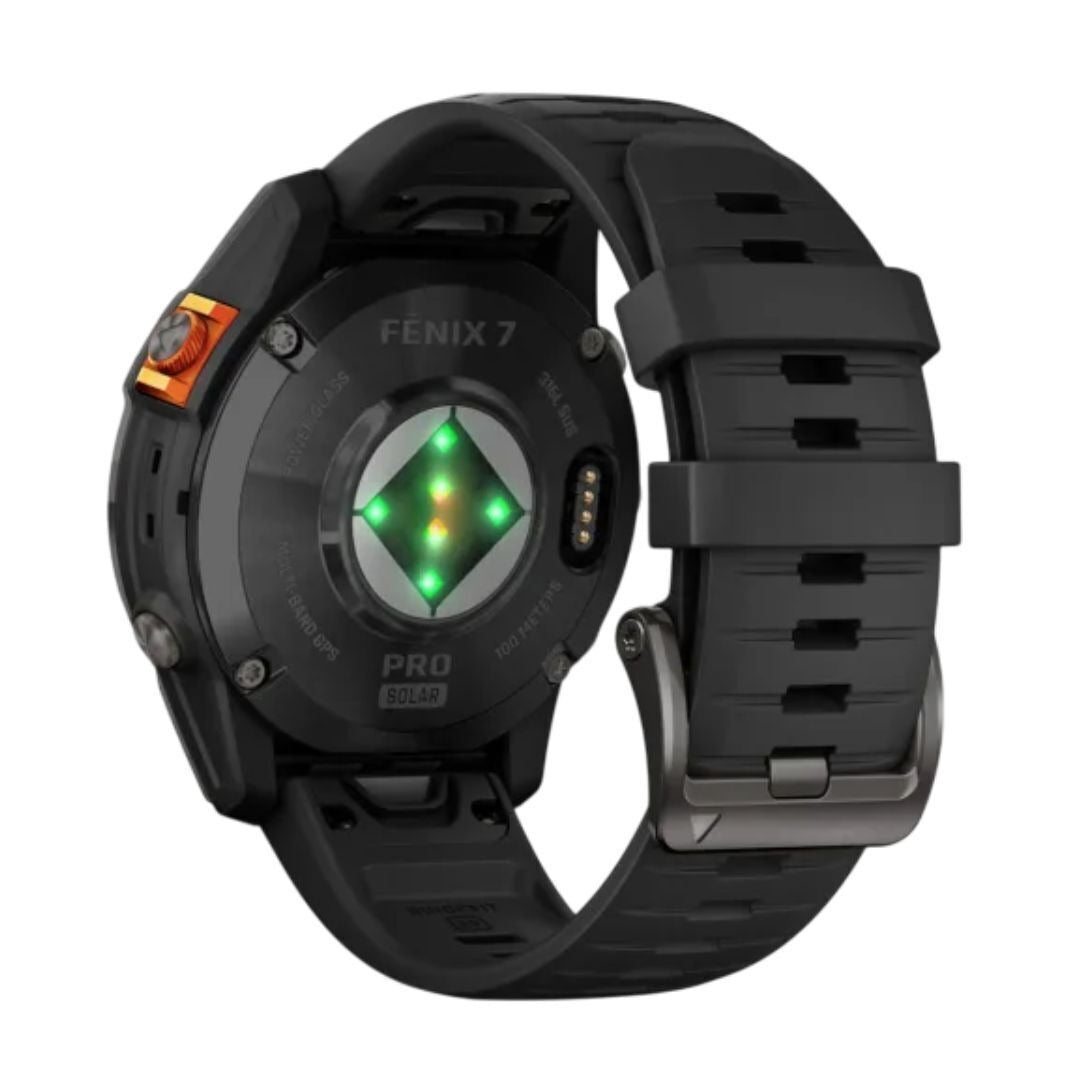 Garmin fenix 7 Pro 47mm Solar Edition Watch with Garmin Coach (Slate Gray with Black Band, No Wi-Fi)