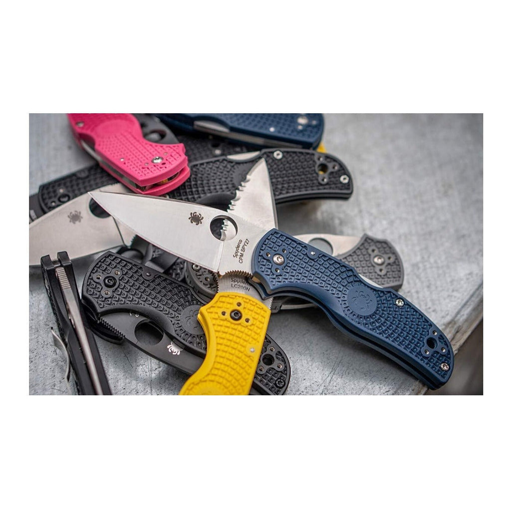 Spyderco Native 5 Full-Flat Grind, CPM S30V Stainless Steel Blade Folding Knife