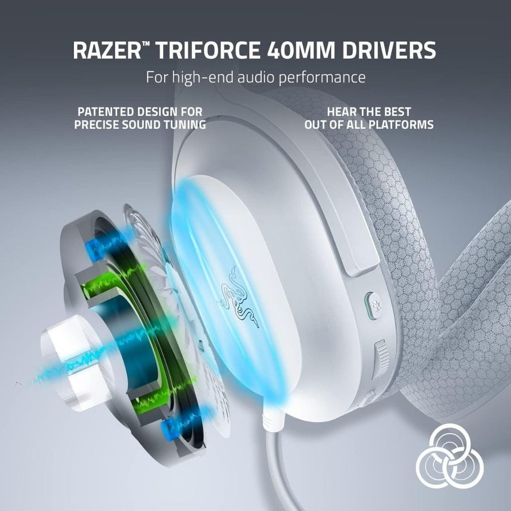 Razer Barracuda X Wireless Multi-Platform Gaming & Mobile Headset, Mercury White (Certified Refurbished)