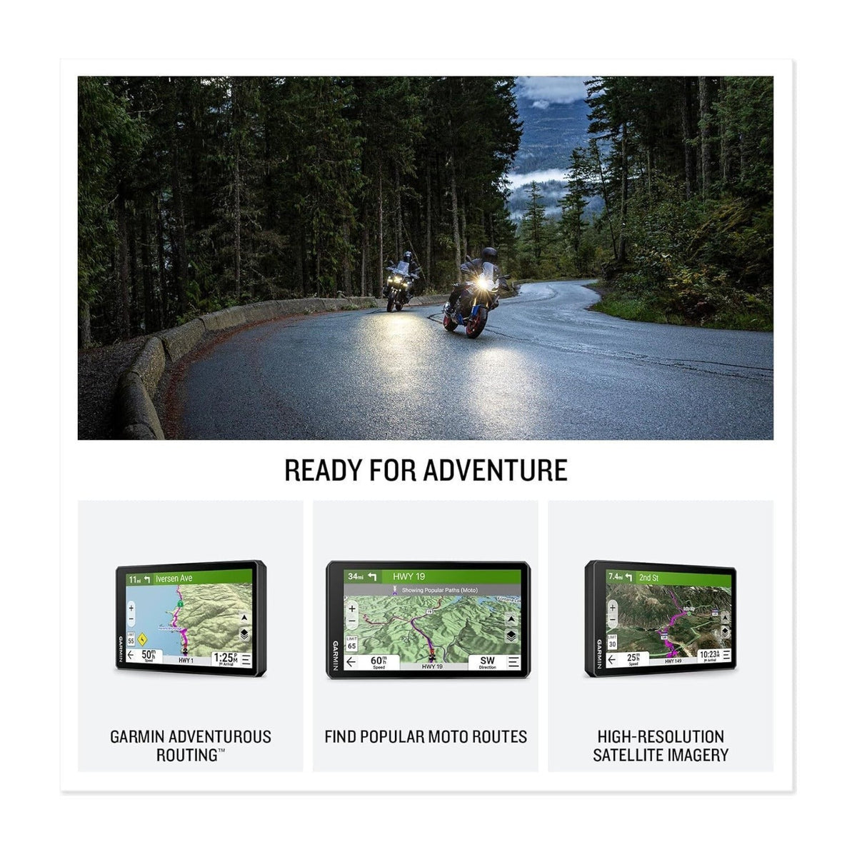 Garmin zmo XT3 4.7 Inch Motorcycle GPS Navigator with 128GB Card & Case Bundle