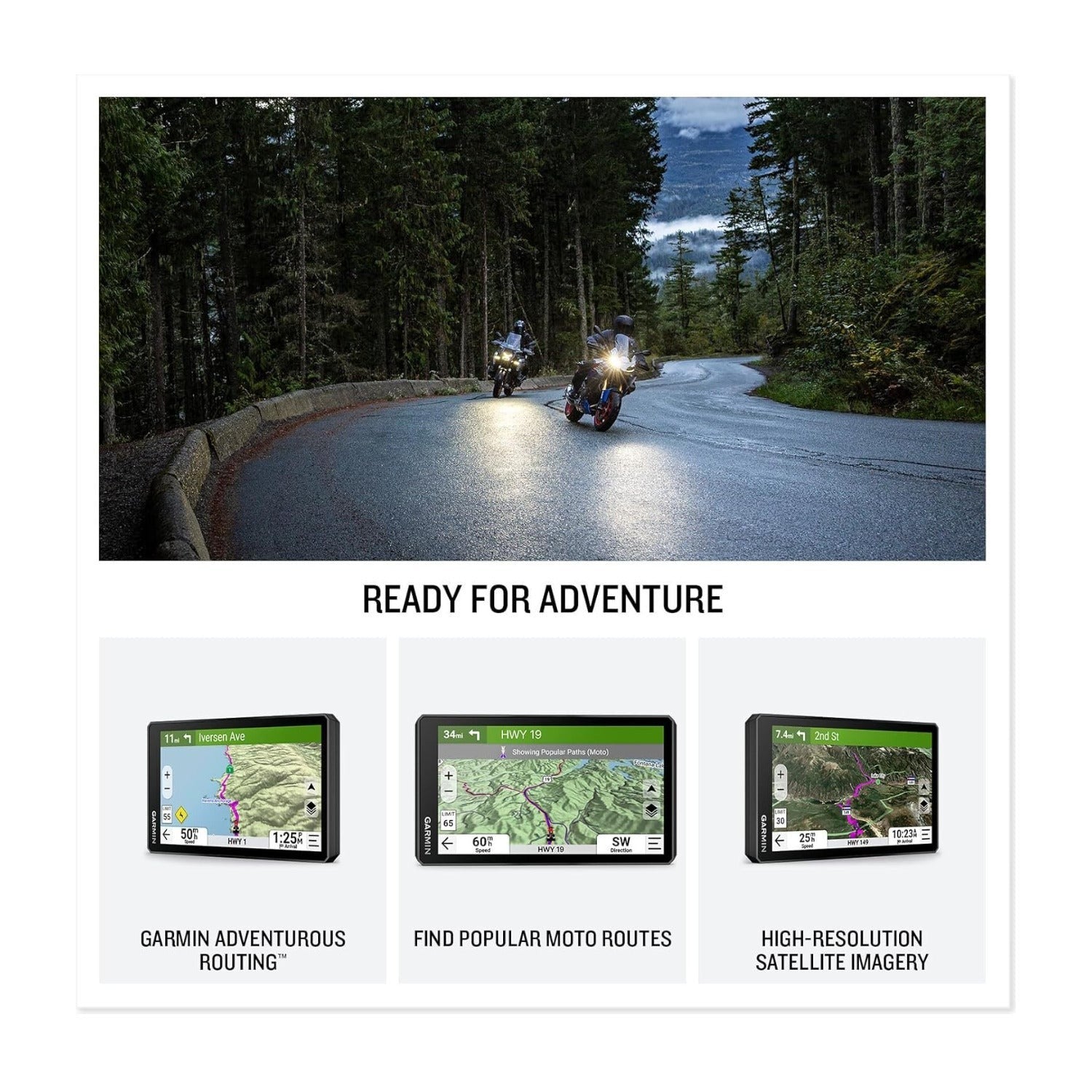 Garmin zmo XT3 4.7 Inch Motorcycle GPS Navigator with 128GB Card & Case Bundle