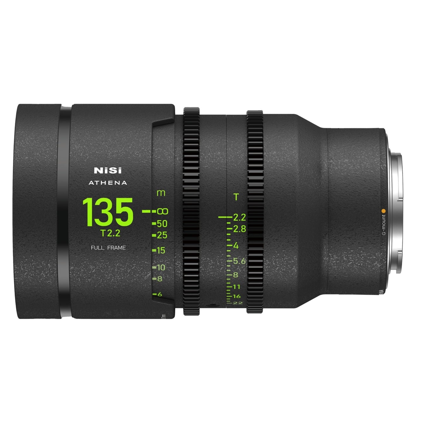 NiSi 135mm ATHENA PRIME Full Frame Cinema Lens T2.2 with G Mount and No Drop in Filter