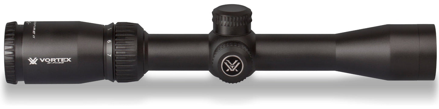 Vortex Crossfire II 2-7x32 Riflescope (V-Plex MOA Reticle) with Sure Fit Cover and Cap