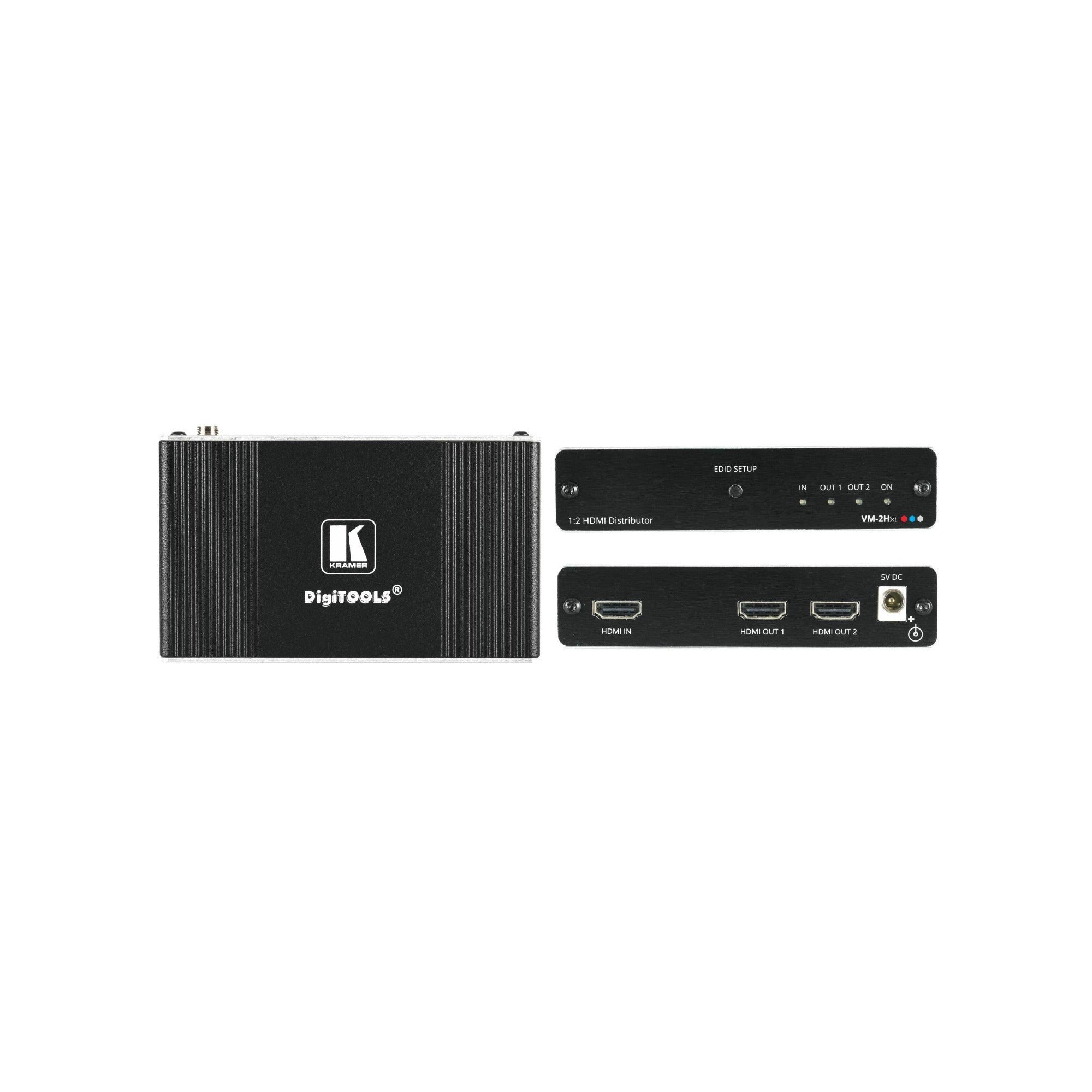 Kramer VM-2Hxl 1x2 HDMI Distribution Amplifier 6.75Gbps Max Data Rate EDID Pass Through