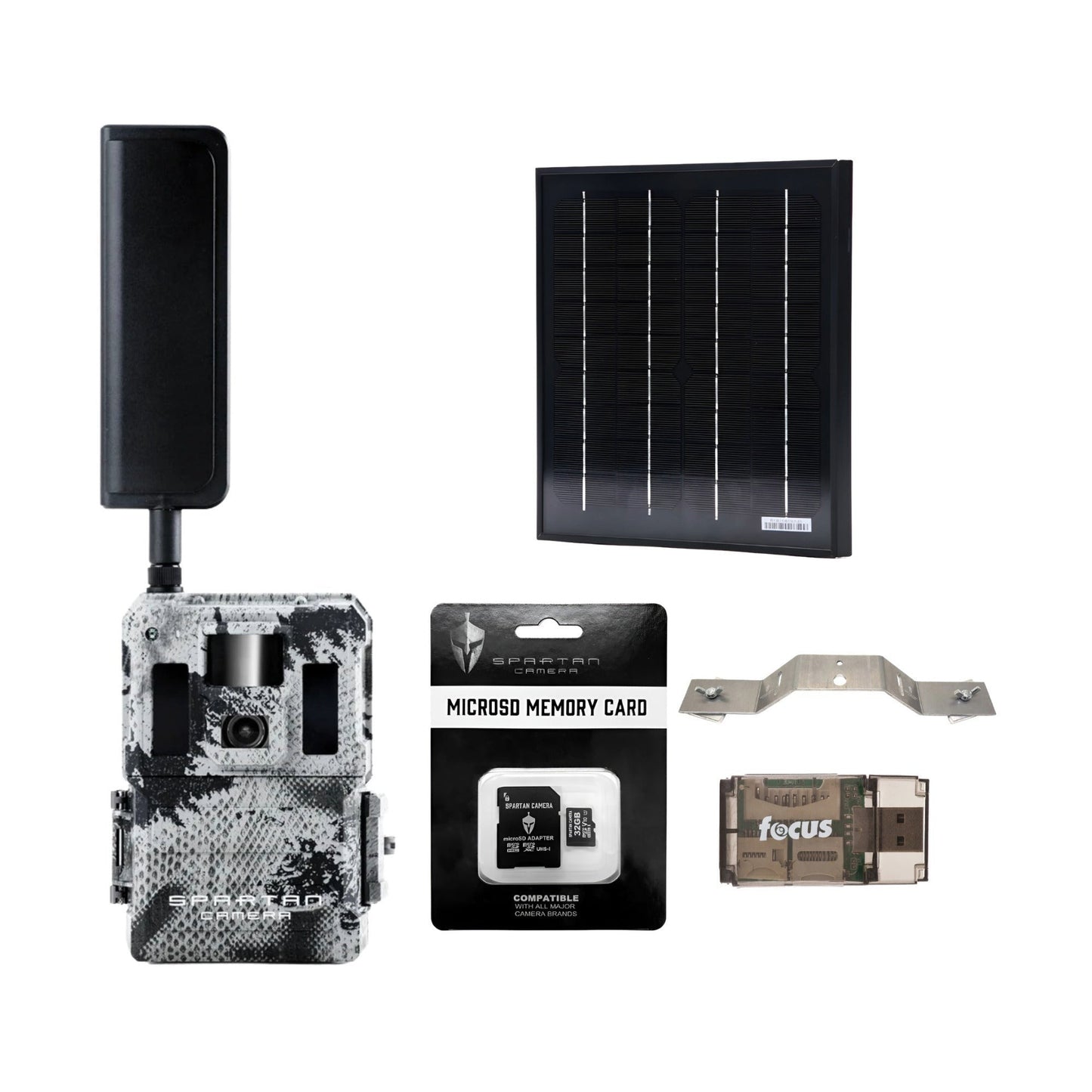 Spartan GoLive2 4G/LTE Trail Camera with Solar Panel and Accessories