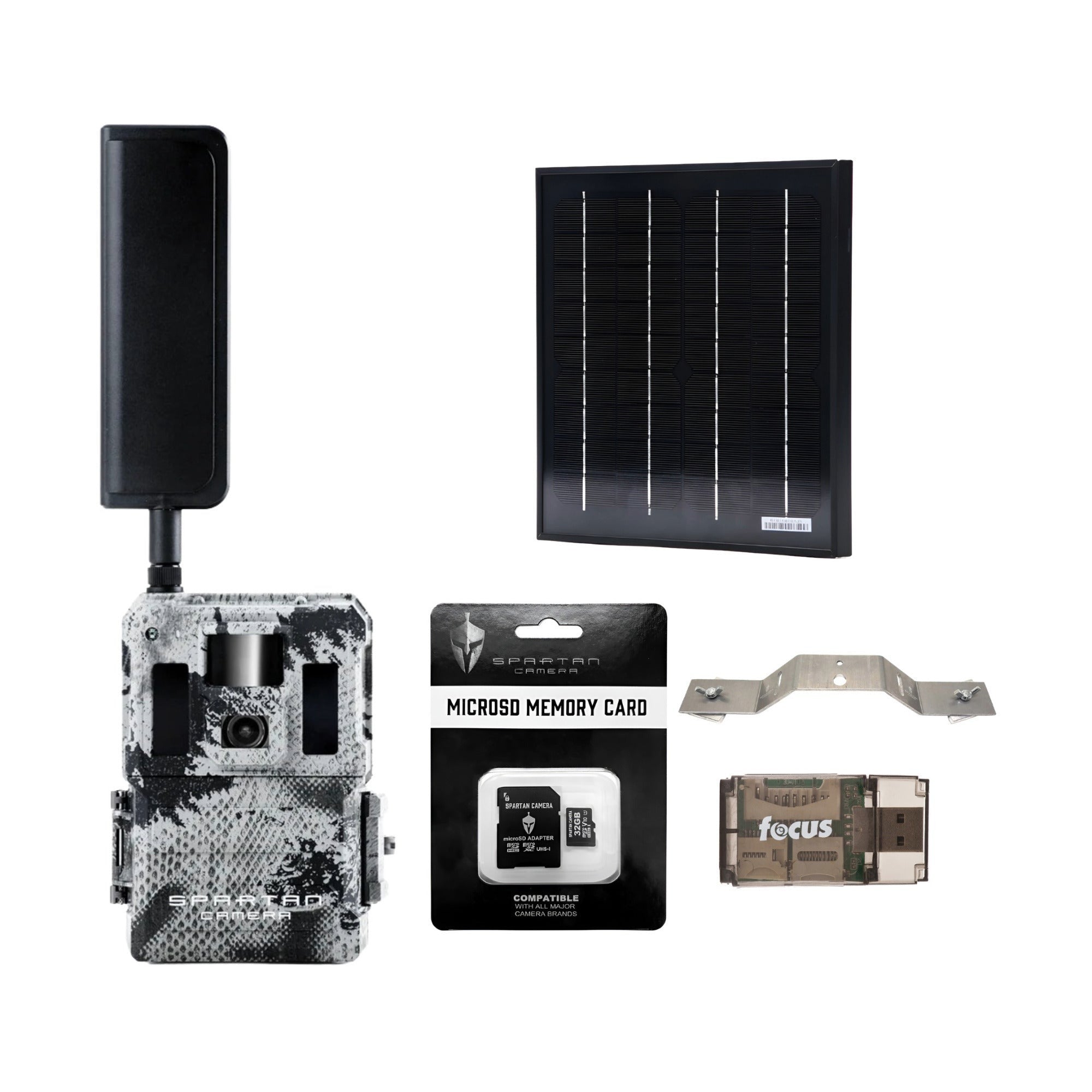 Spartan GoLive2 4G/LTE Trail Camera with Solar Panel and Accessories