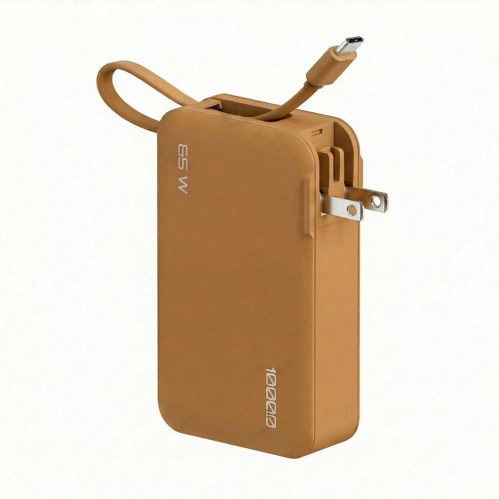 ReelCharge 10,000 mAh 65W Power Bank Flex (Orange)