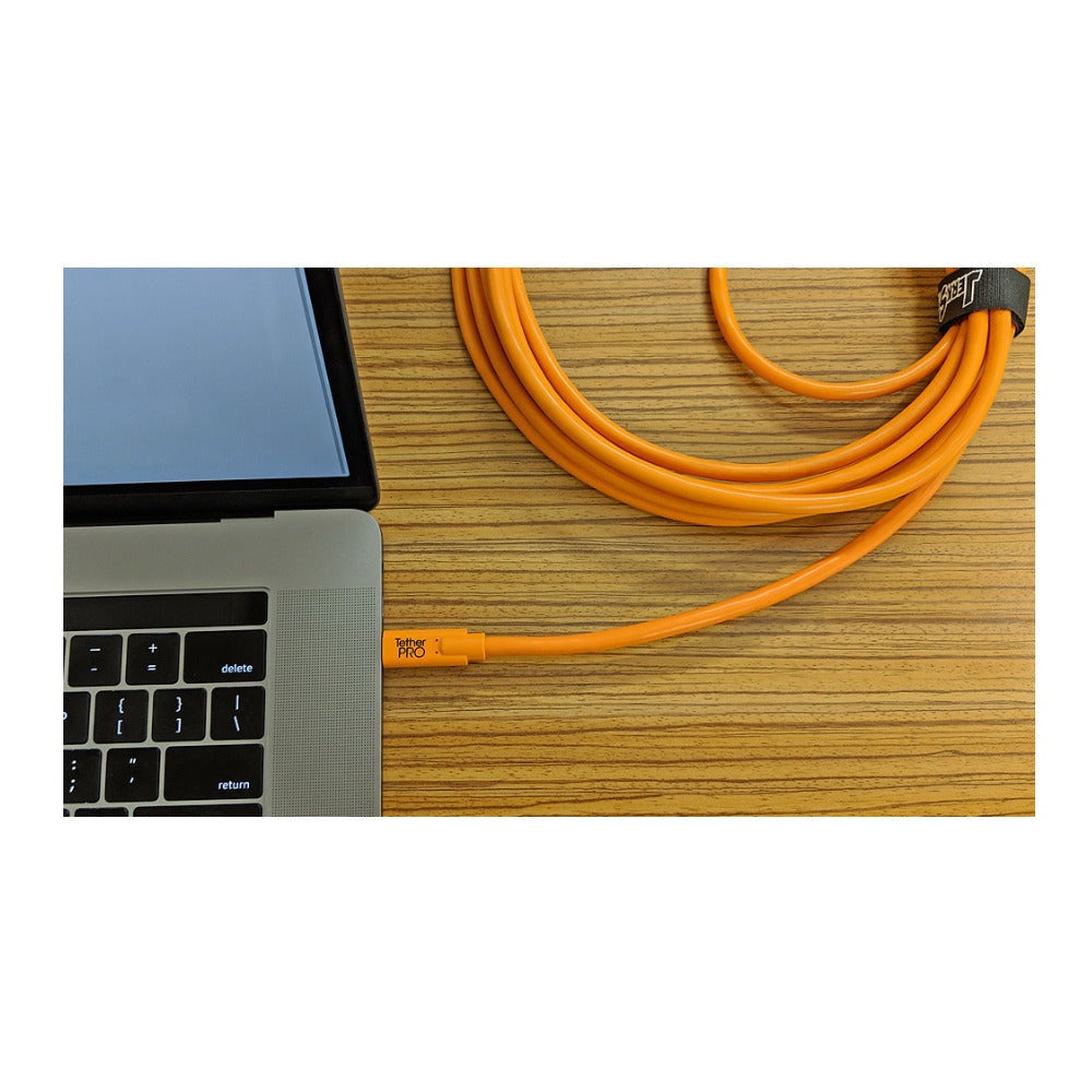 Tether Tools TetherPro USB Type-C Male to USB Type-C Male Cable (10-Ft, Orange)