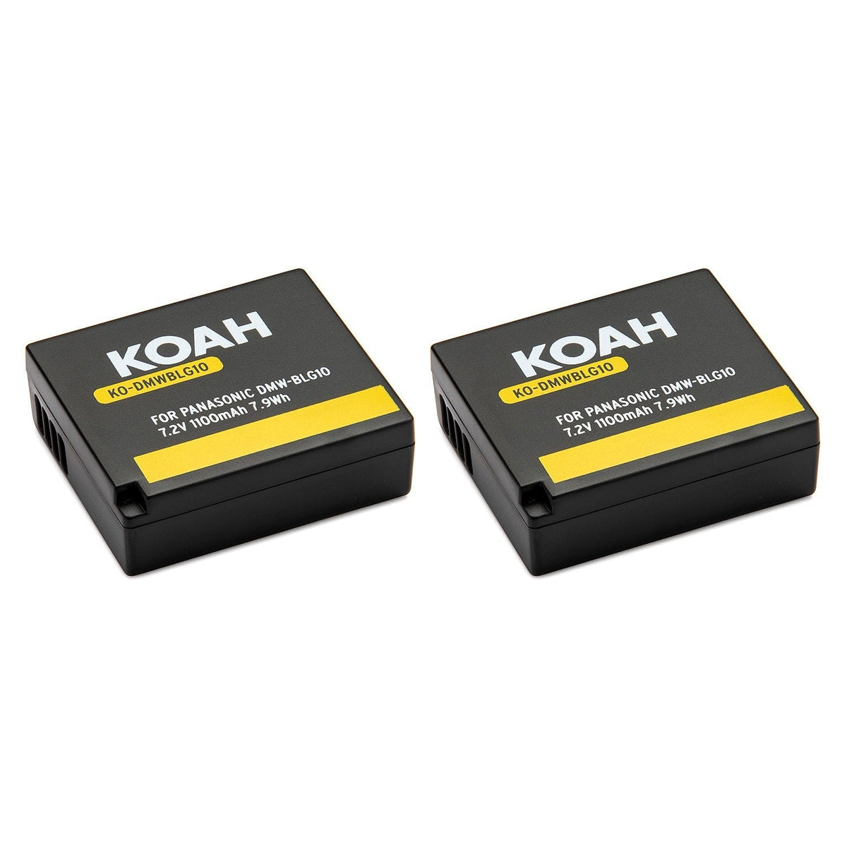 Koah PRO Panasonic DMW-BLG10 2-Pack 1100mAh Battery and Dual Charger