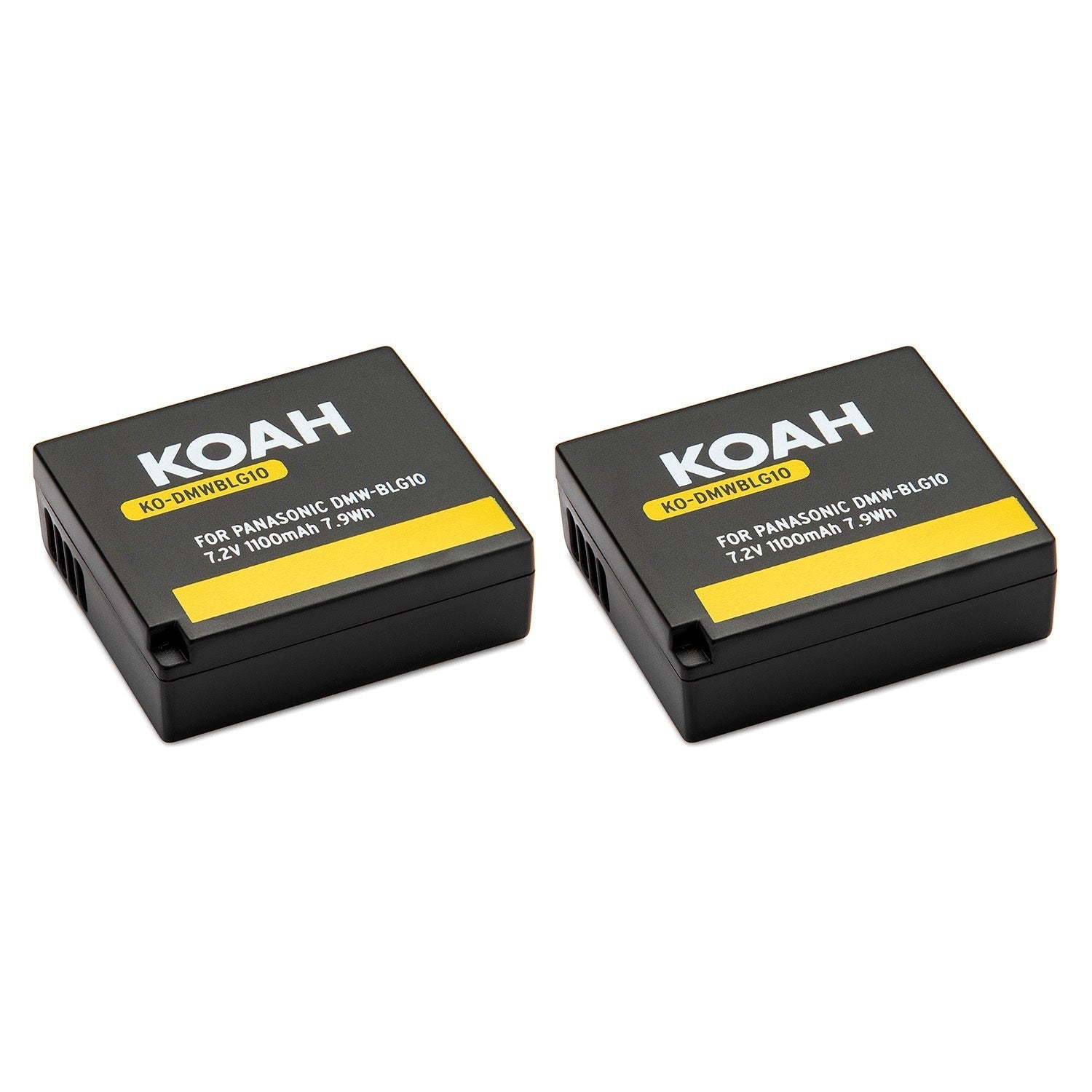 Koah PRO Panasonic DMW-BLG10 2-Pack 1100mAh Battery and Dual Charger