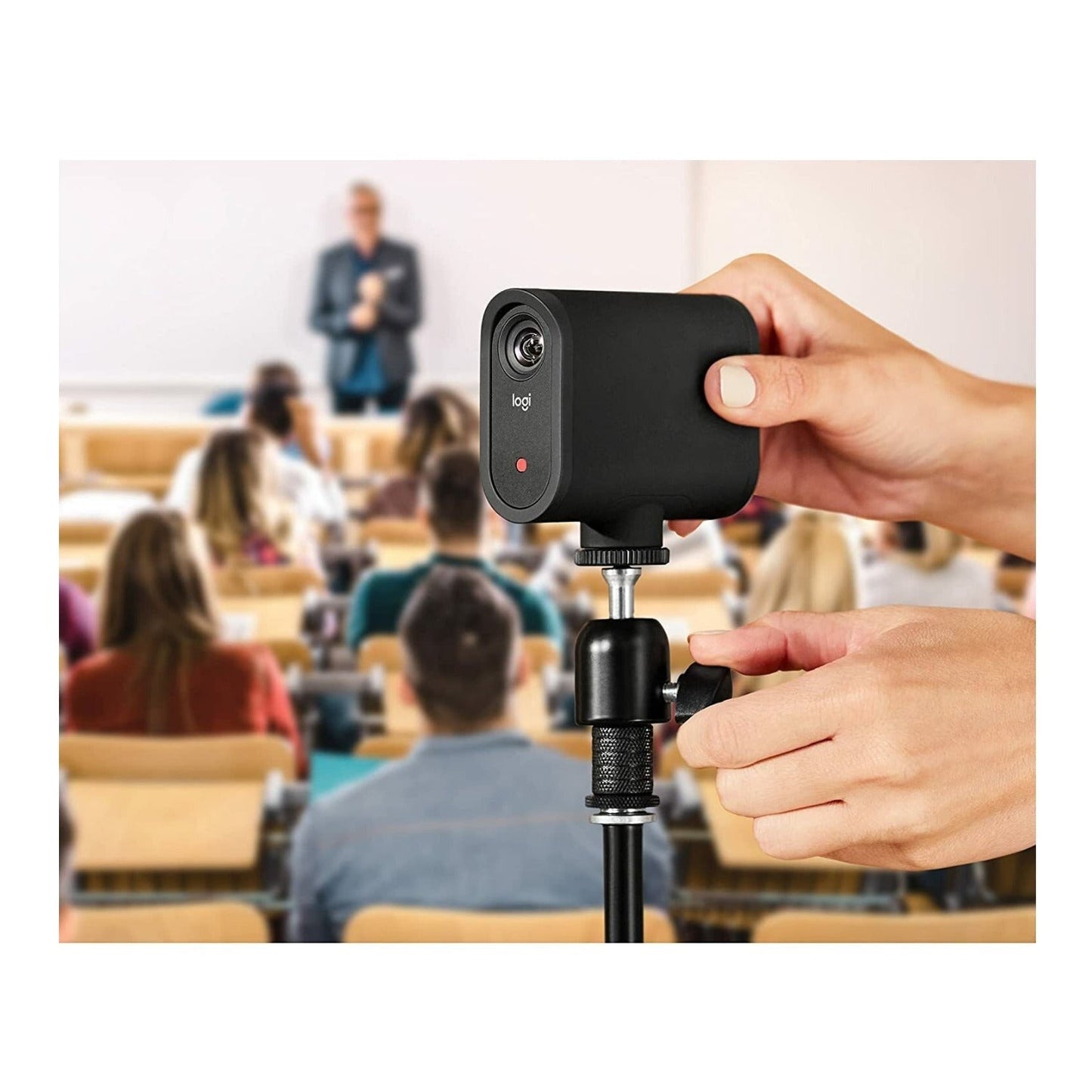 Logitech Mevo Start Live Streaming Camera with Litra Glow Premium Streaming Light with TrueSoft