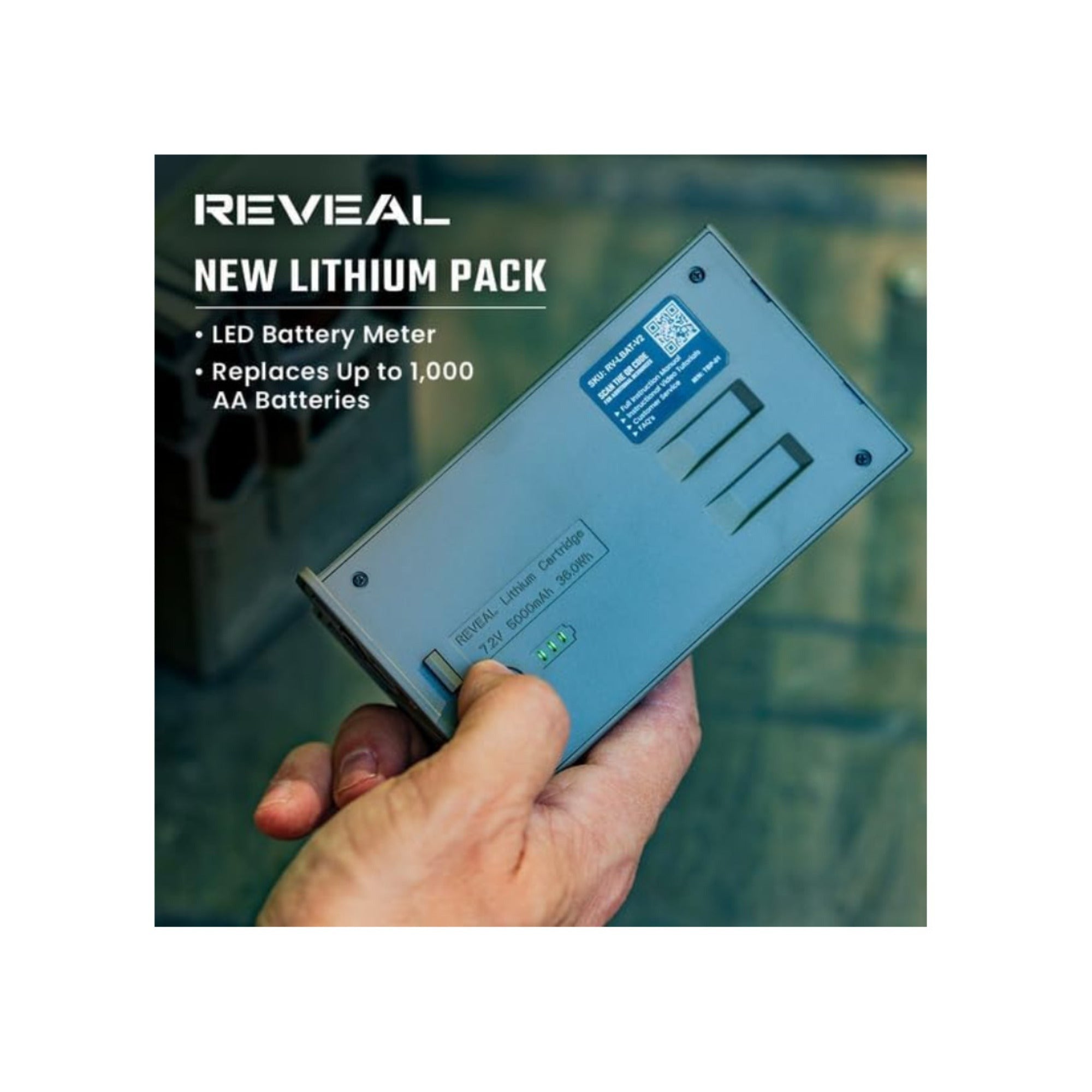 Tactacam Reveal Lipo Lithium Battery Pack 6000mAh for X Gen 3.0 2.0 Pro SK XB