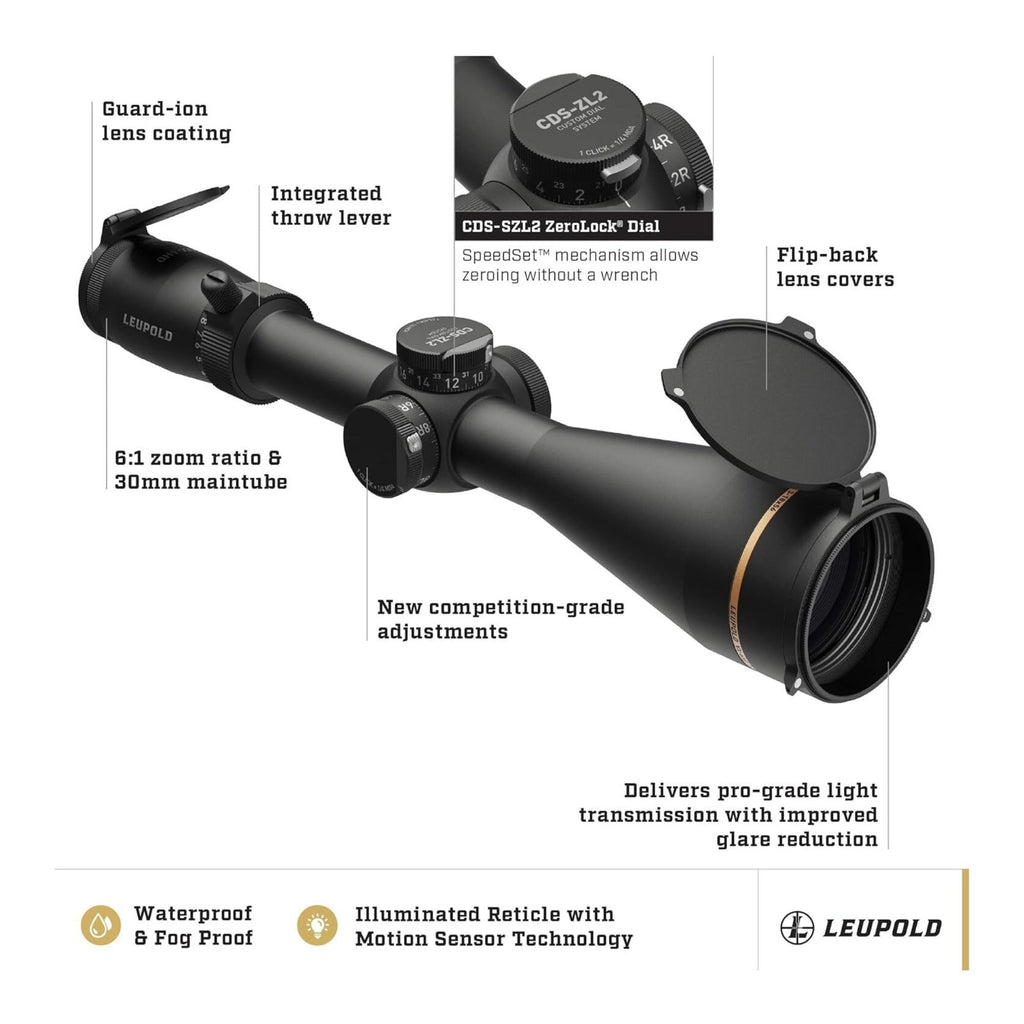 Leupold VX-6HD Gen 2 3-18x56mm CDS-SZL2 FDTH Riflescope (30mm, Matte Black)