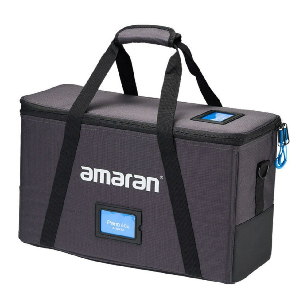 amaran Pano 60c 2-Light Kit (Charcoal) Bundle with Barn Doors