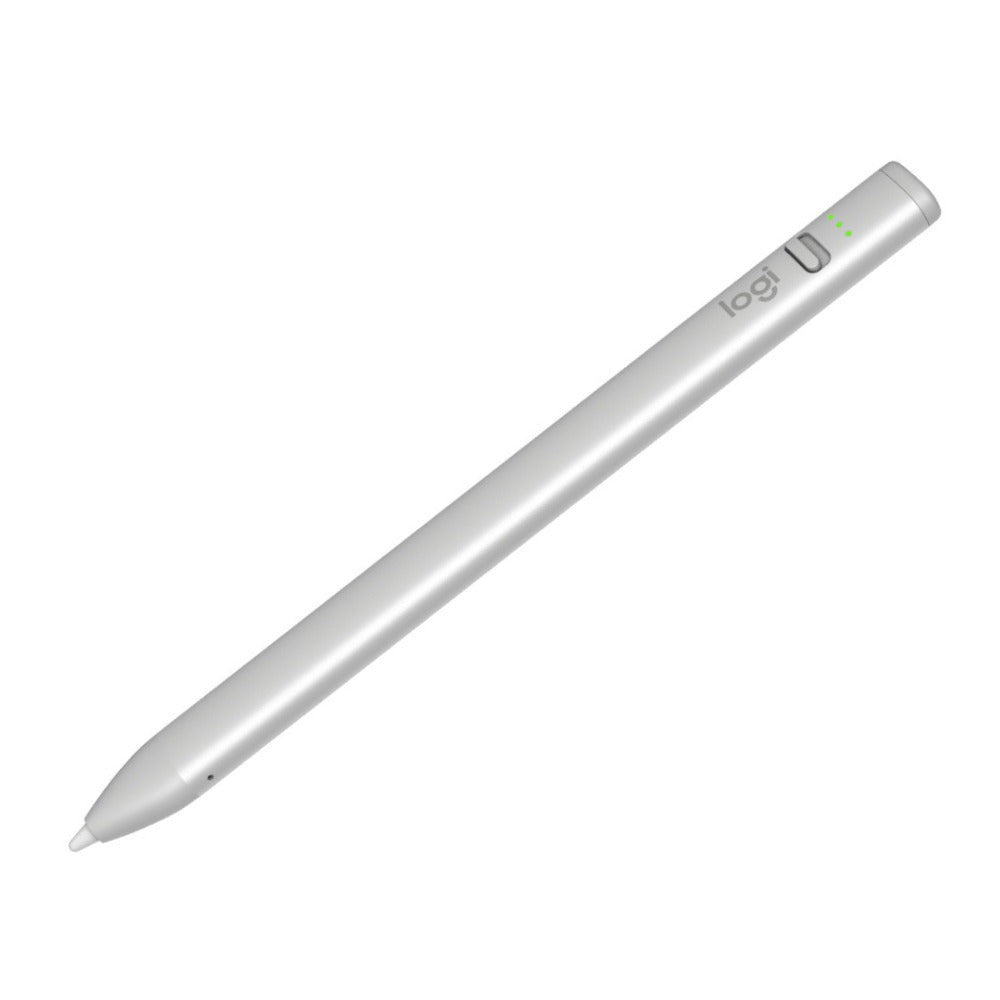 Logitech Crayon Digital Pencil for iPad 6-10 Generation with USB-C Port (Silver)