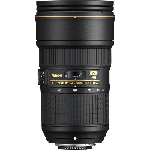 Nikon AF-S NIKKOR 24–70mm f/2.8E ED VR Lens (Open Box)