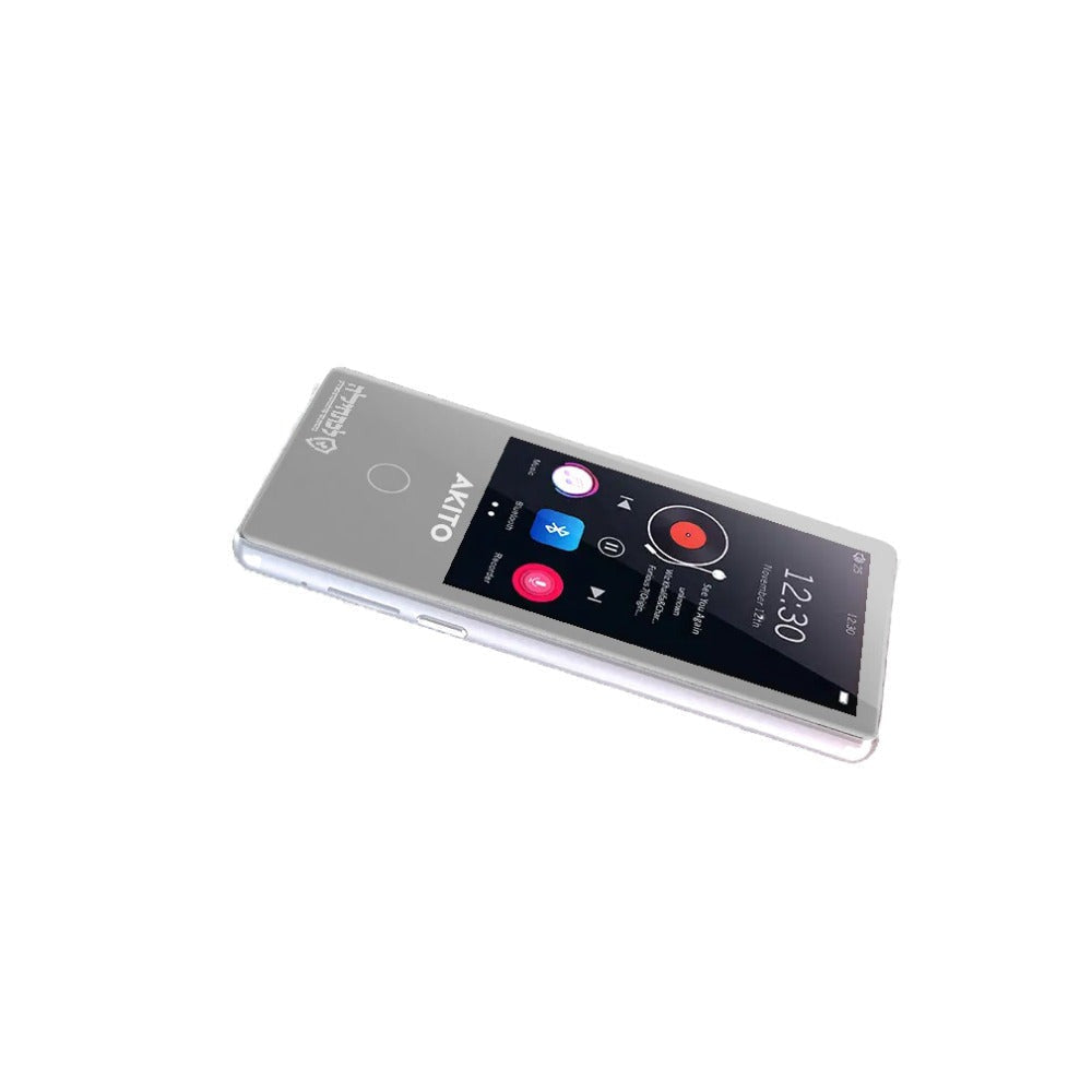 AKITO L5 16GB Kosher MP3 Player with Buttons, Built-in Speakers, Recorder, and Touch Screen (Silver)