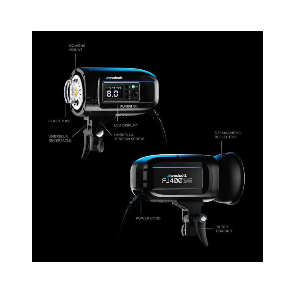 Westcott FJ400-SE 2-Light Studio Strobe Kit with FJ-X3 S Wireless Trigger (Sony)