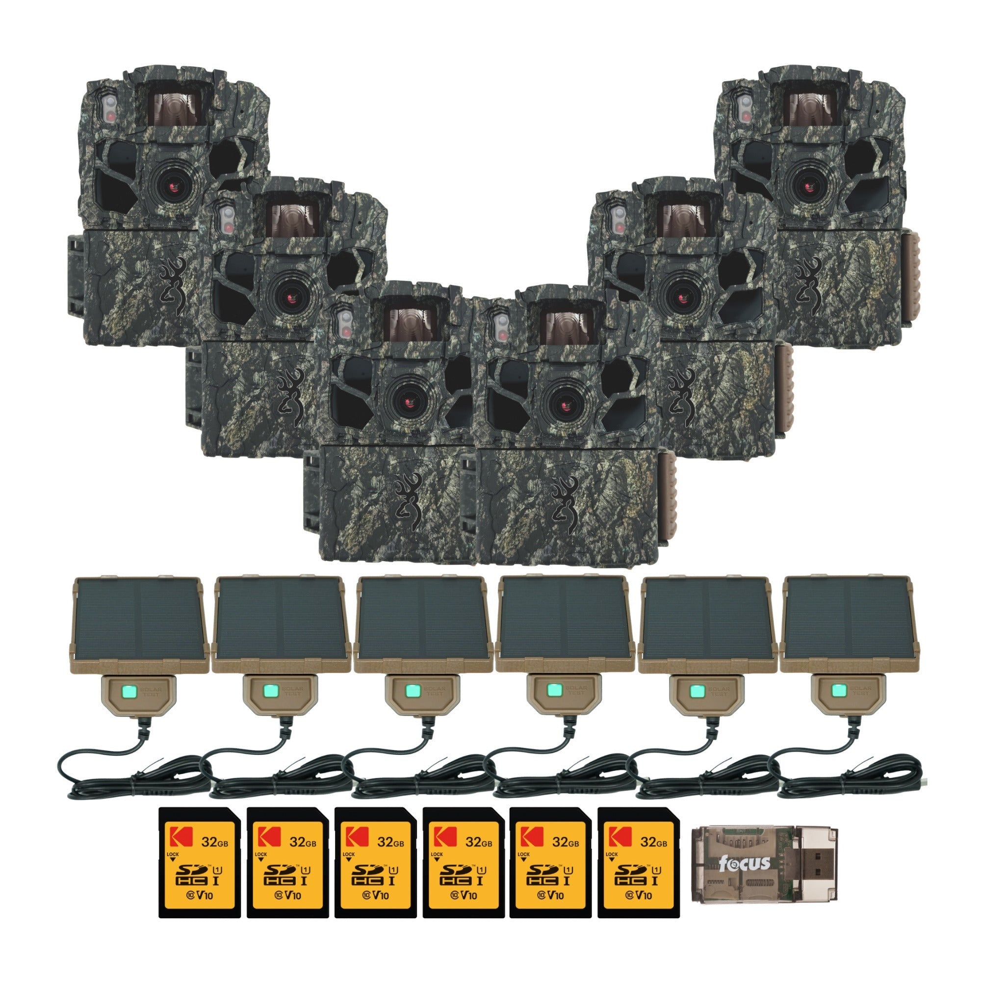 Browning Trail Camera Dark Ops 40MP FHDR Trail Camera (6-Pack) Bundle