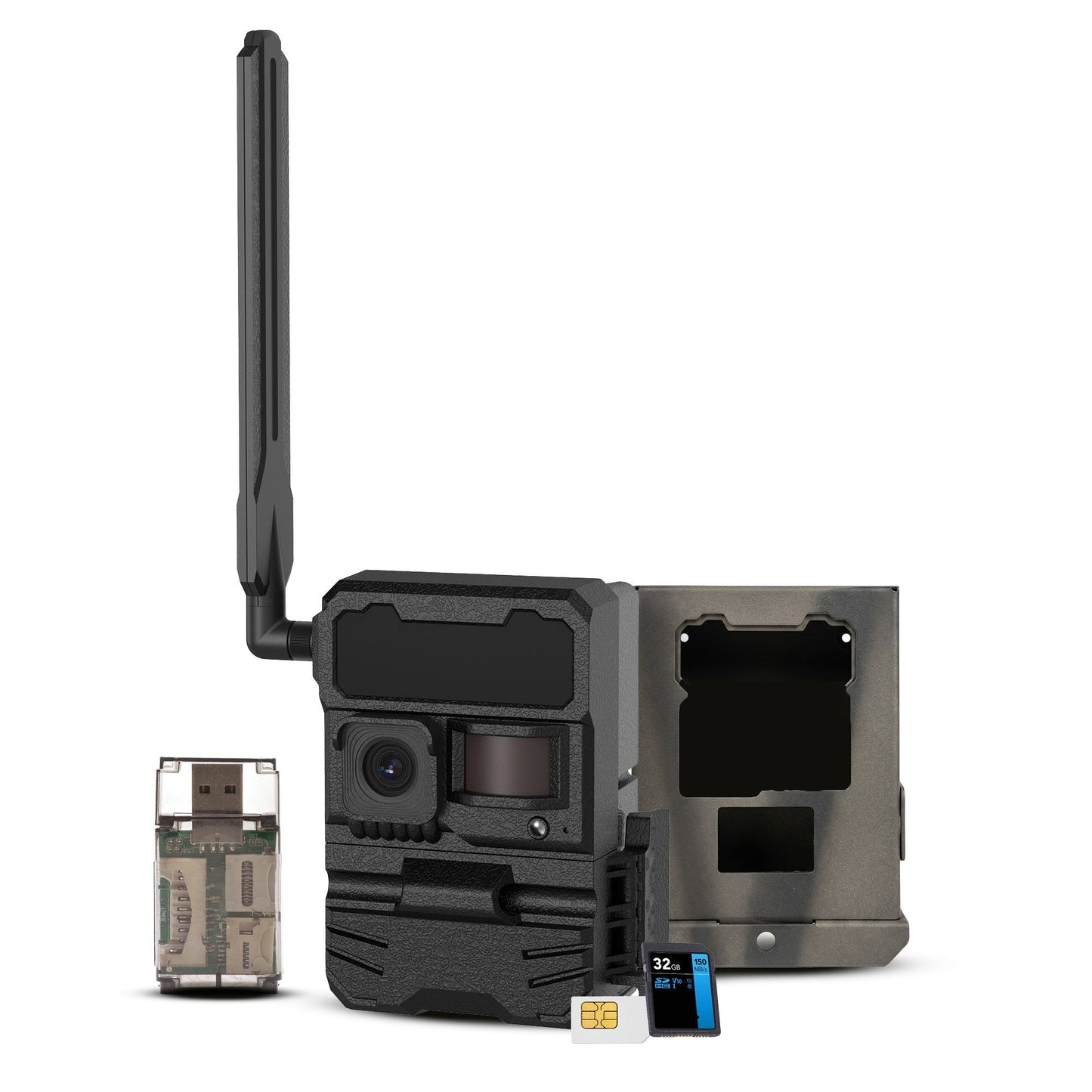 Yellowstone Y2 Black Wide Lens Trail Camera with Security Box and Accs