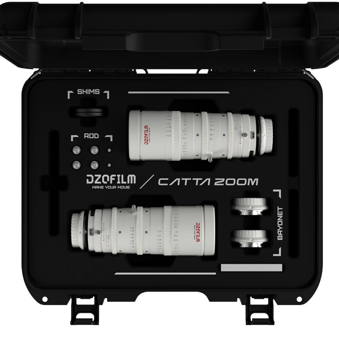 DZOFilm Catta FF 18 to 35mm and 35 to 80mm T2.9 Cine Zoom 2-Lens Bundle for Sony E Camera (White)