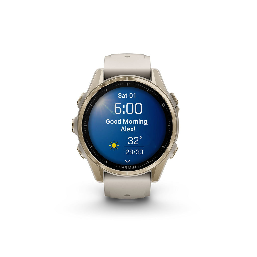 Garmin fēnix 8 AMOLED Sapphire GPS Smartwatch (43mm, Fog Gray/Sandstone) (Used)