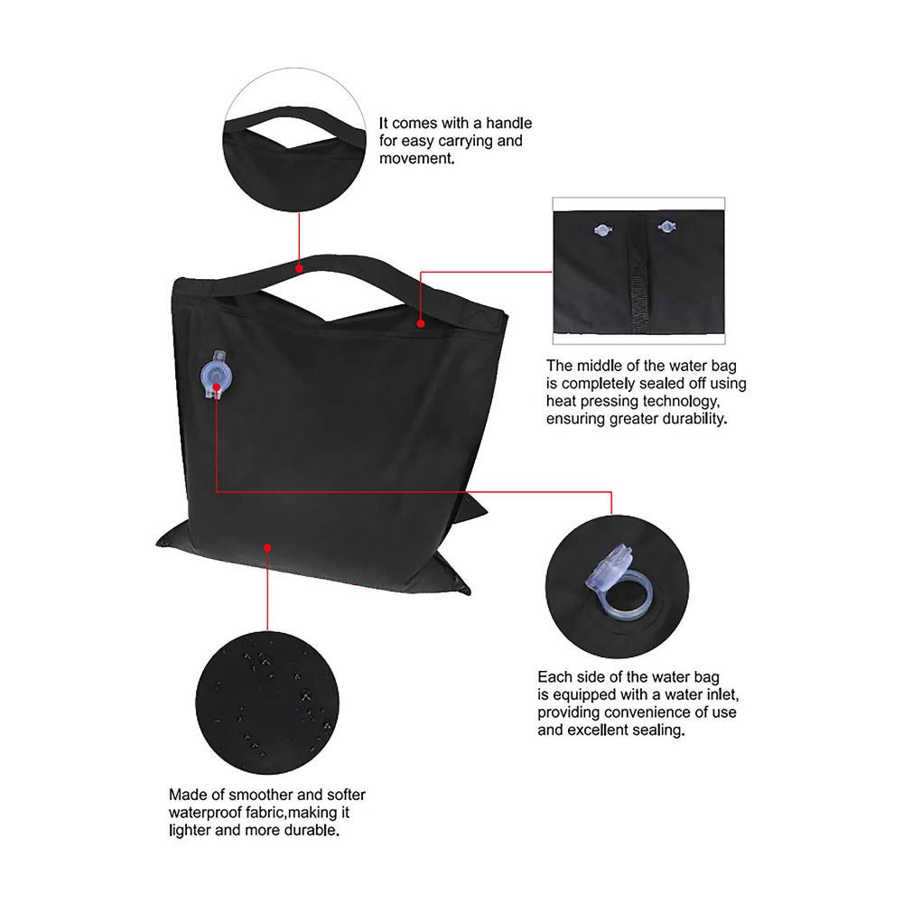 E-Image Empty Saddle Water Bag (22 lb, Black)