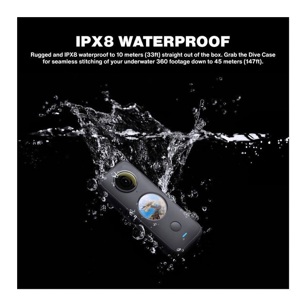 Insta360 ONE X2 Action Camera Bundle: Lens Guard, Carry Case, 128GB MicroSD Card