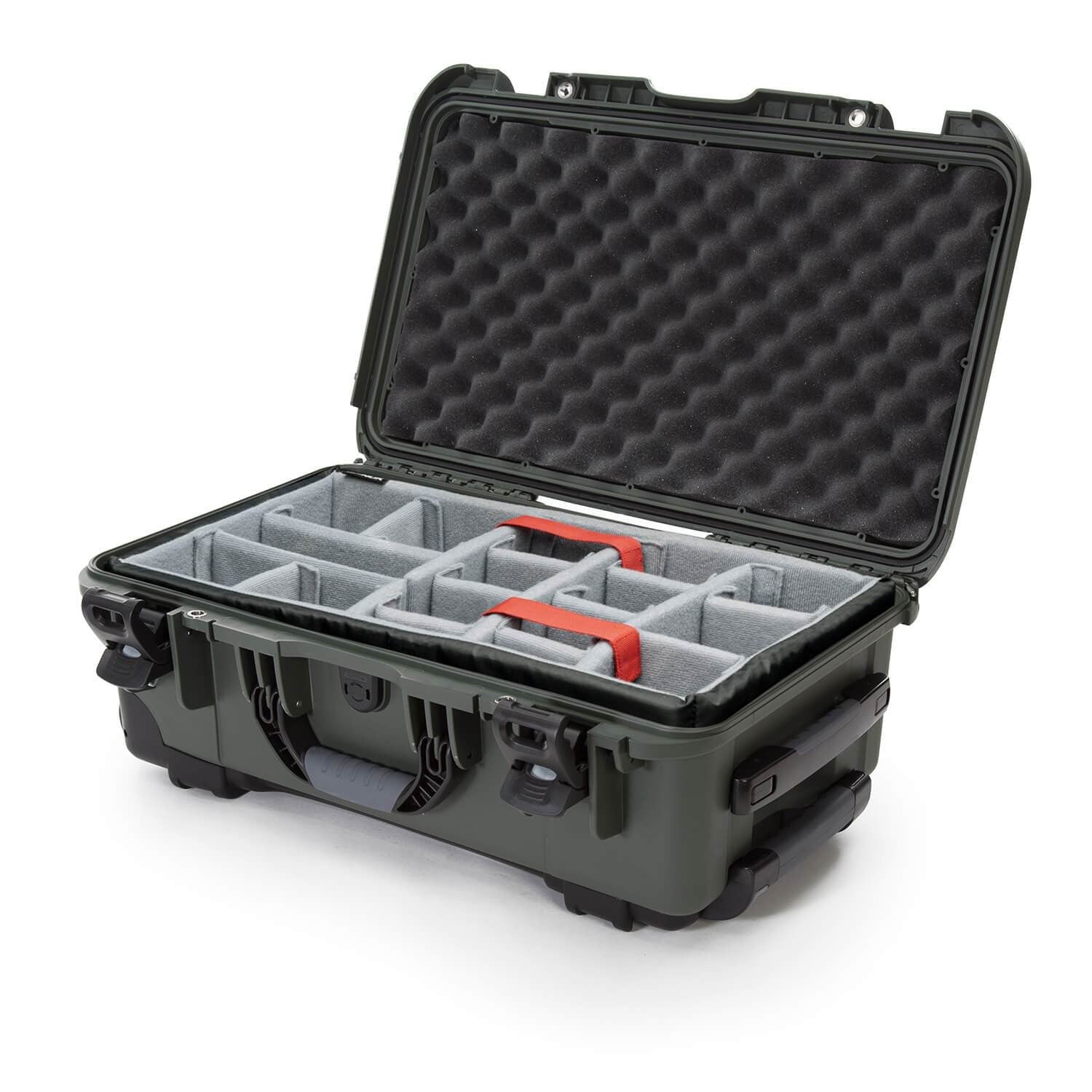 Nanuk 935 Waterproof Wheeled Hard Case with Padded Dividers (Olive)