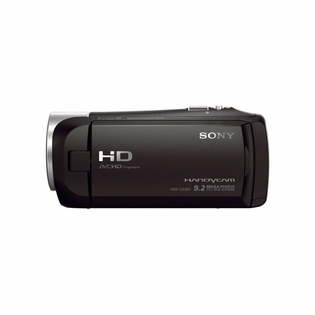 Sony CX405 Handycam 1080p Camcorder with 64GB SD Card and Battery Pack Bundle