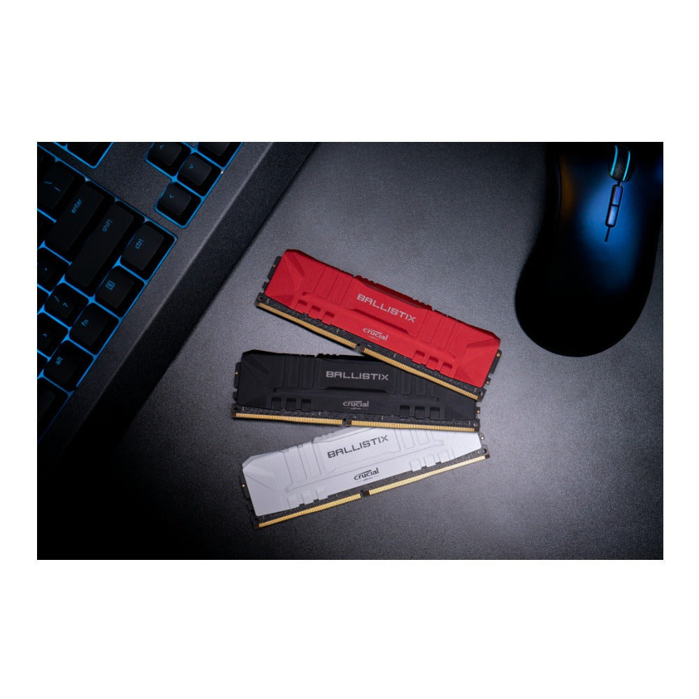 Crucial Ballistix CL16 UDIMM 32GB DDR4-2666 Gaming Memory Kit (2 x 16GB, Black)