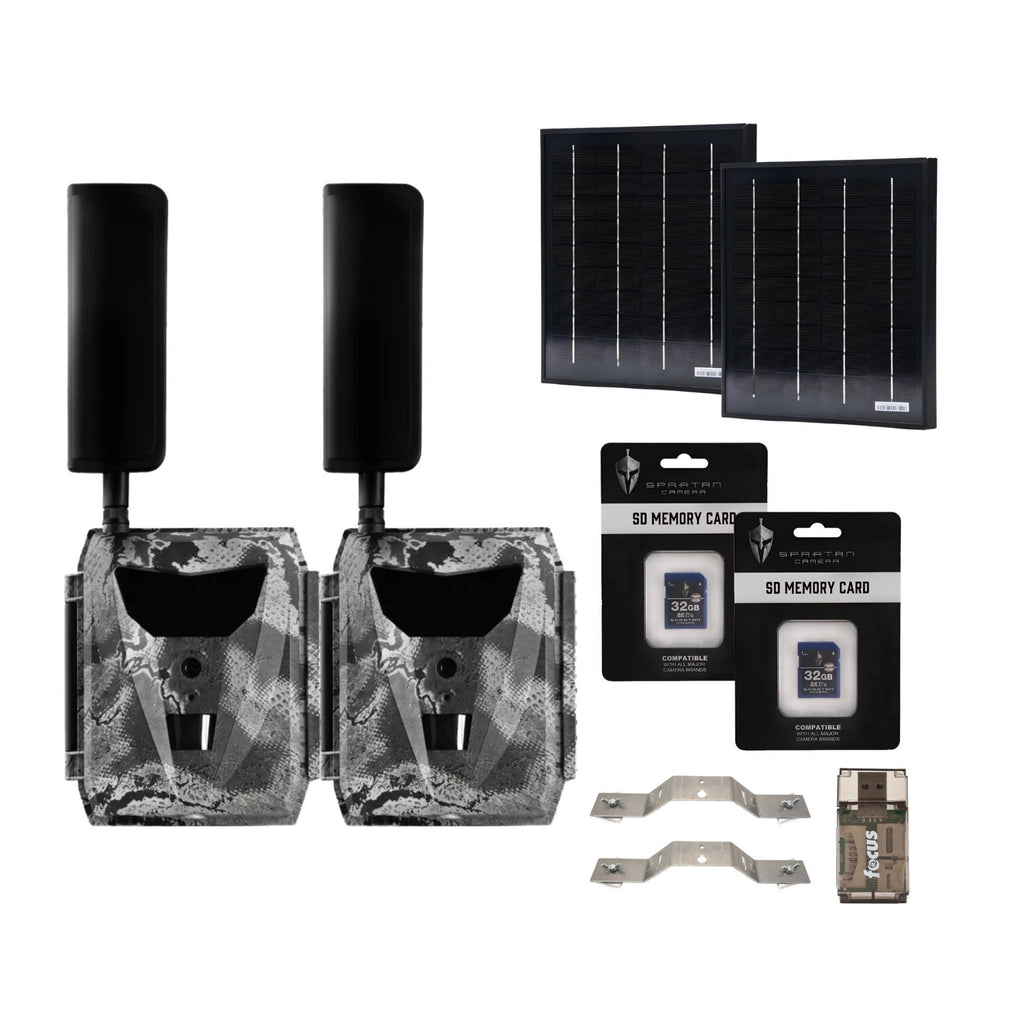 Spartan GoLive 4G/LTE Trail Camera (Spartan Areus) Bundle with Accessories