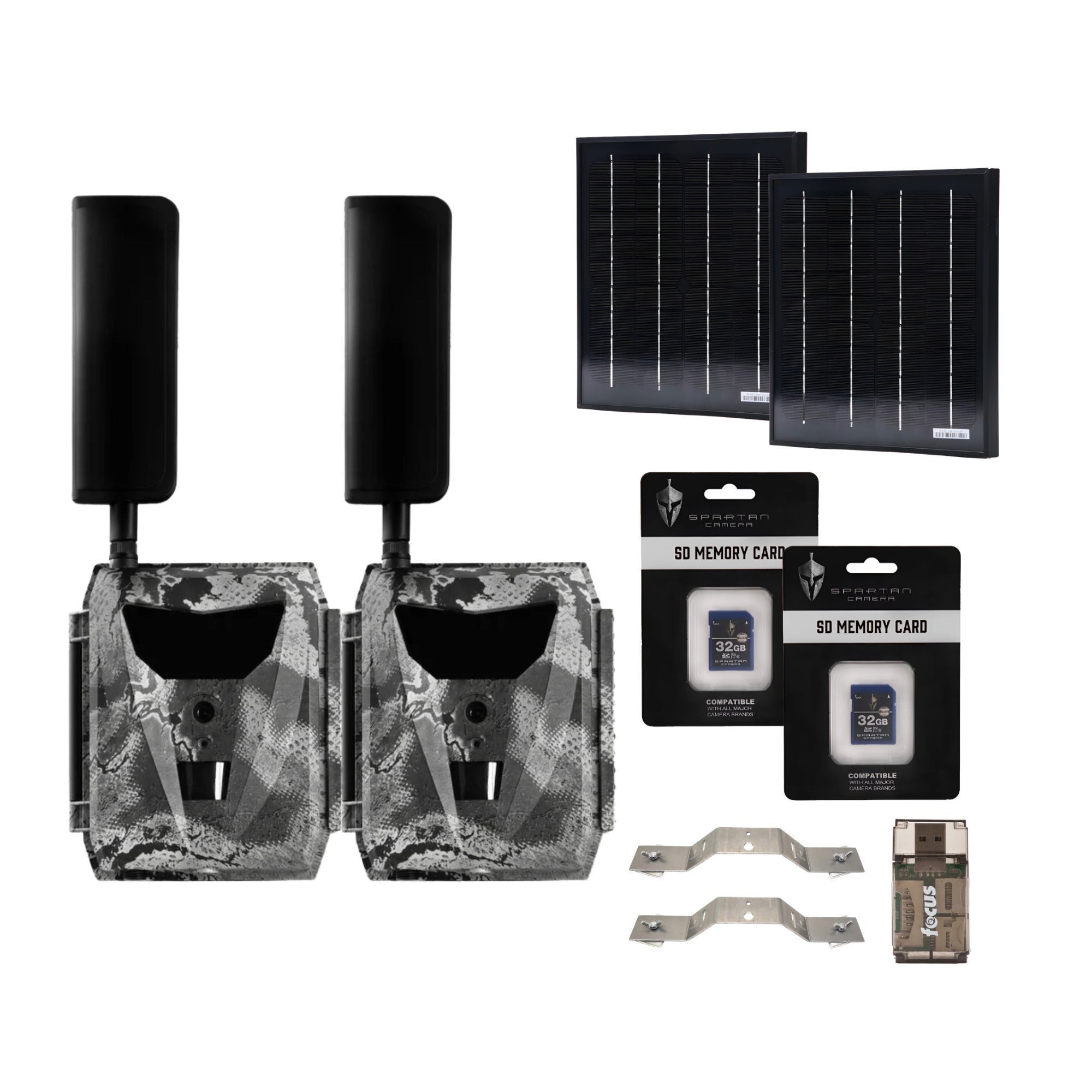 Spartan GoLive 4G/LTE Trail Camera (Spartan Areus) Bundle with Accessories