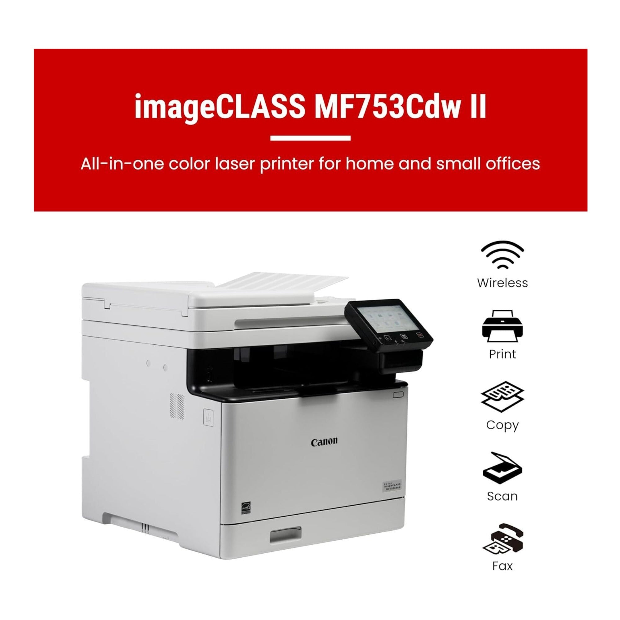 Canon Color imageCLASS MF753Cdw II Wireless Duplex All-in-One Laser Printer
