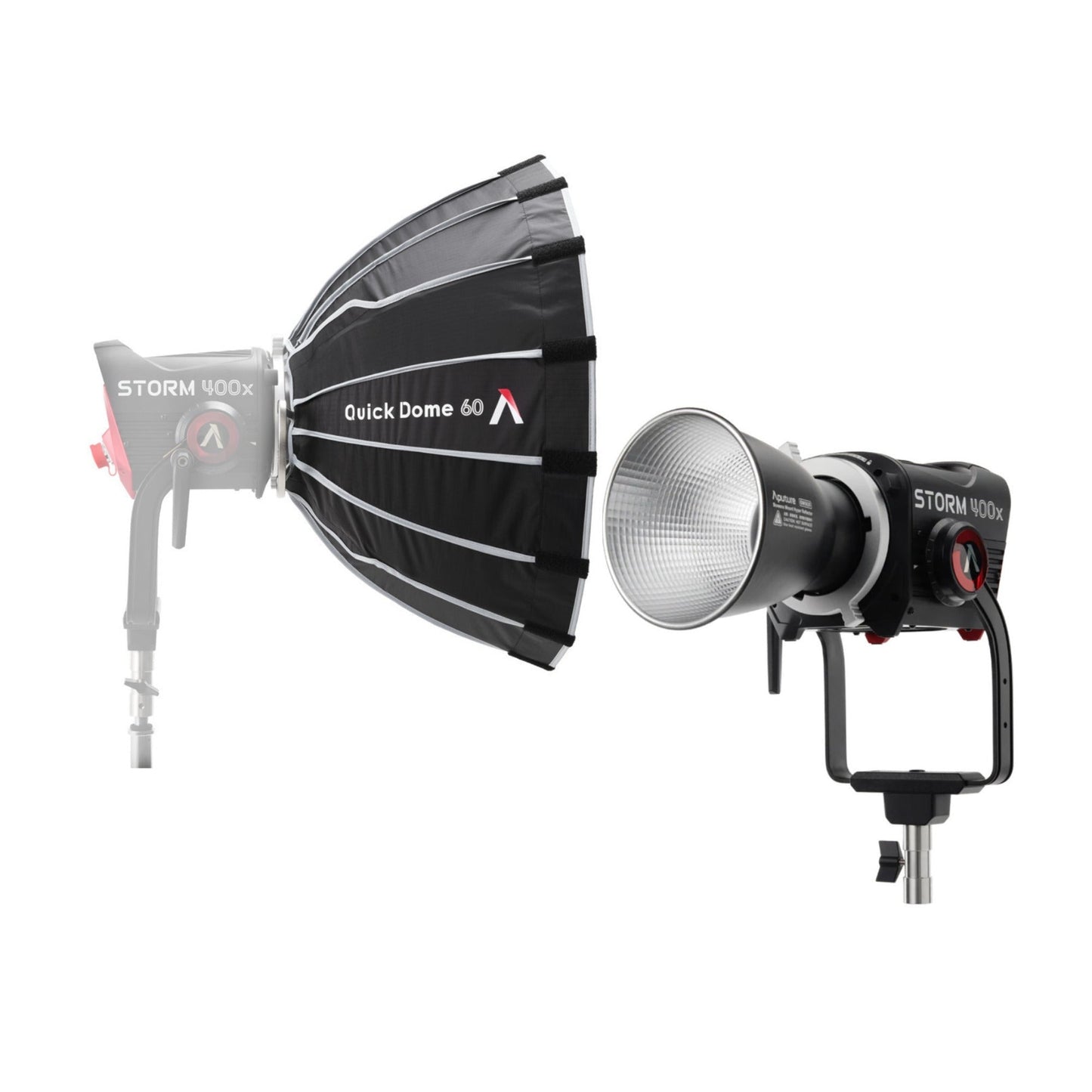 Aputure STORM 400x Tunable White LED Monolight (Gold Mount) with 24-Inch Softbox