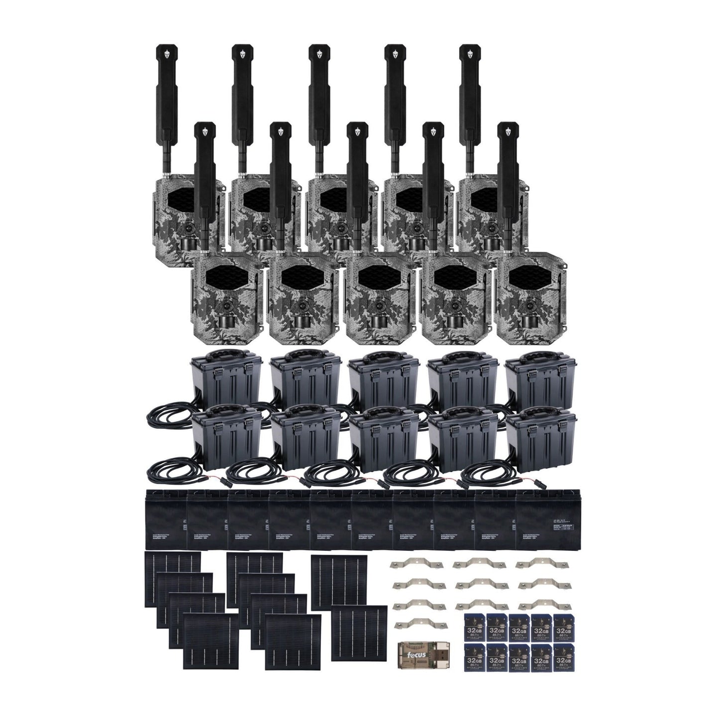 Spartan GoCam2 Multi-carrier Trail Camera (Areus Camo) with Accessories Bundle