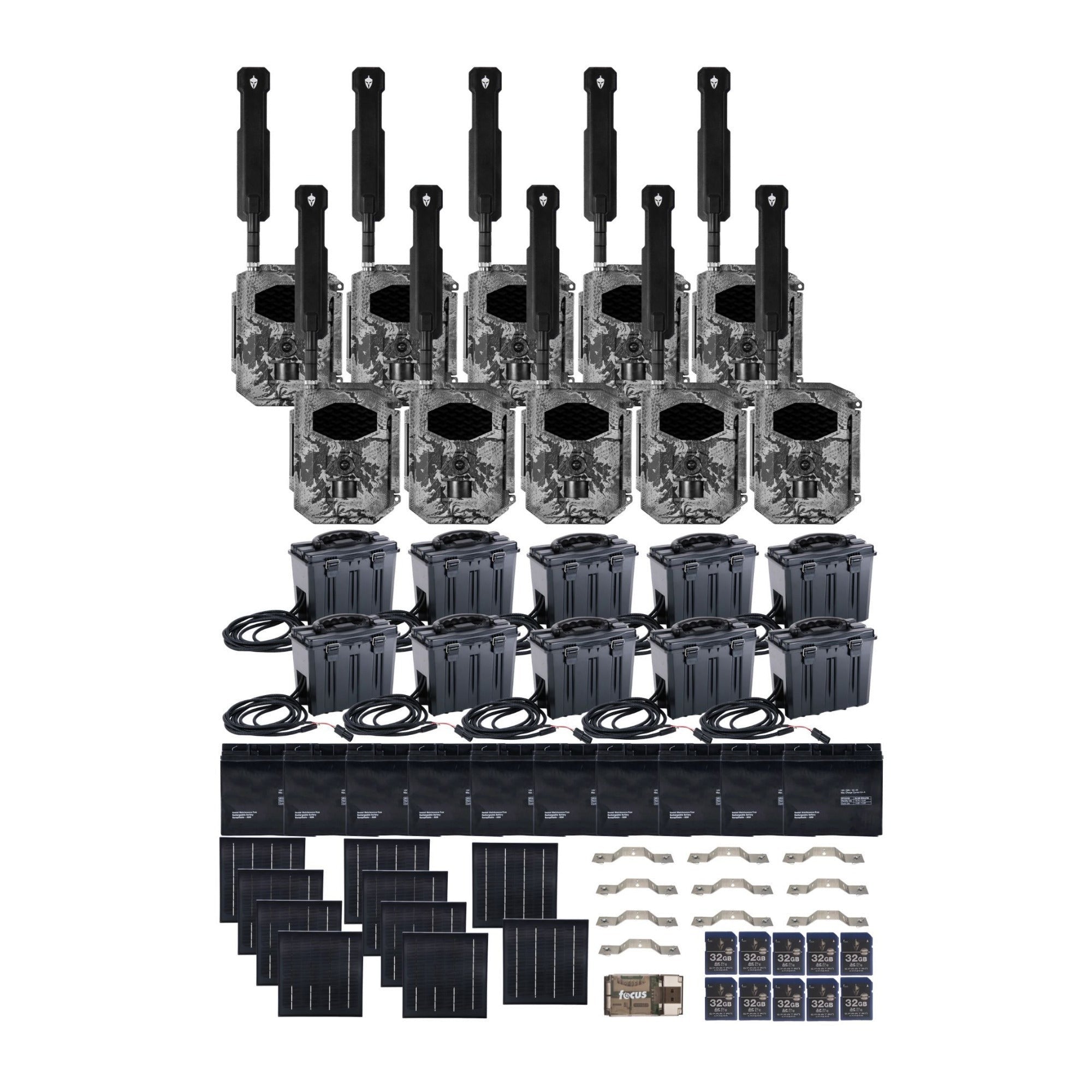 Spartan GoCam2 Multi-carrier Trail Camera (Areus Camo) with Accessories Bundle