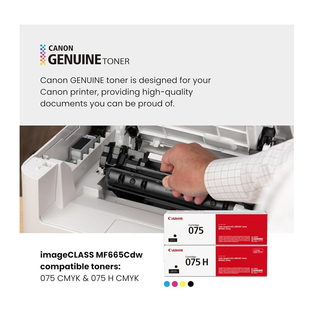 Canon imageCLASS MF665Cdw Color Laser Printer with Wireless Duplex 26ppm (White)