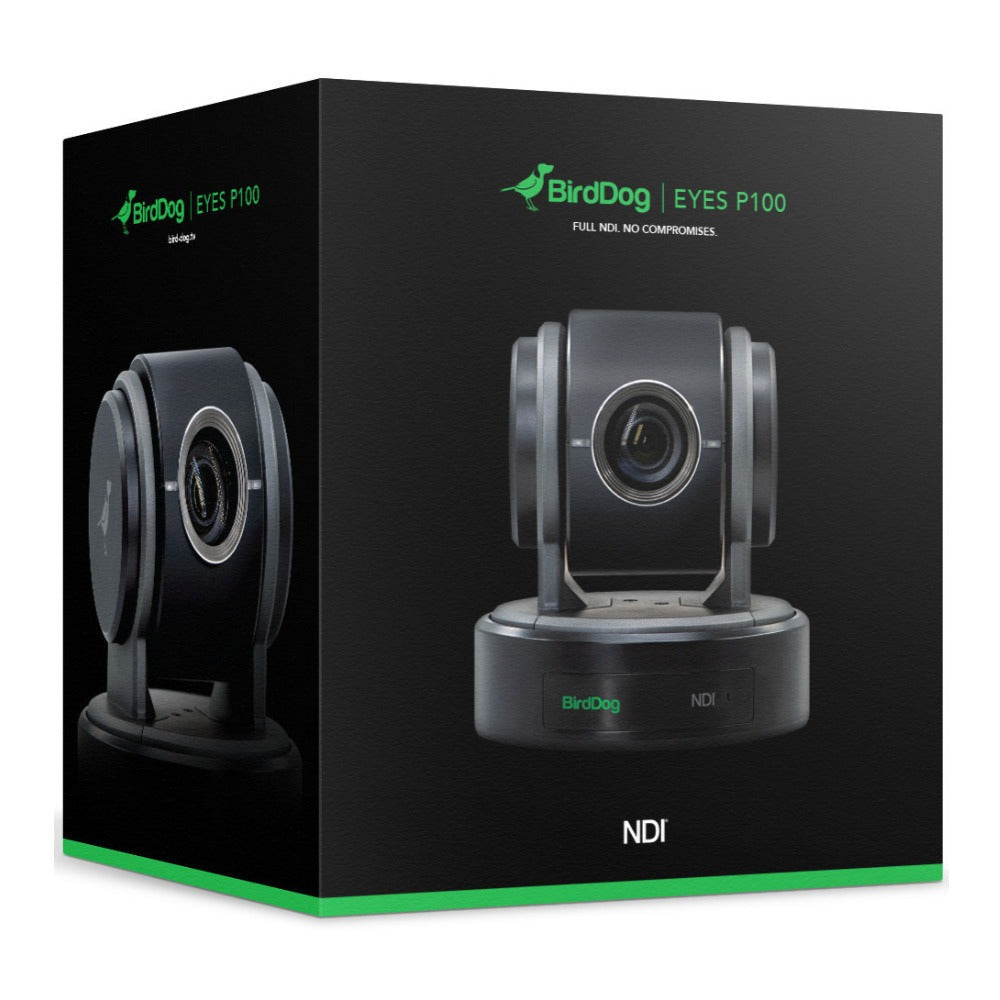 BirdDog Eyes P100 1080P Full NDI PTZ Camera with SDI Interface (Black)