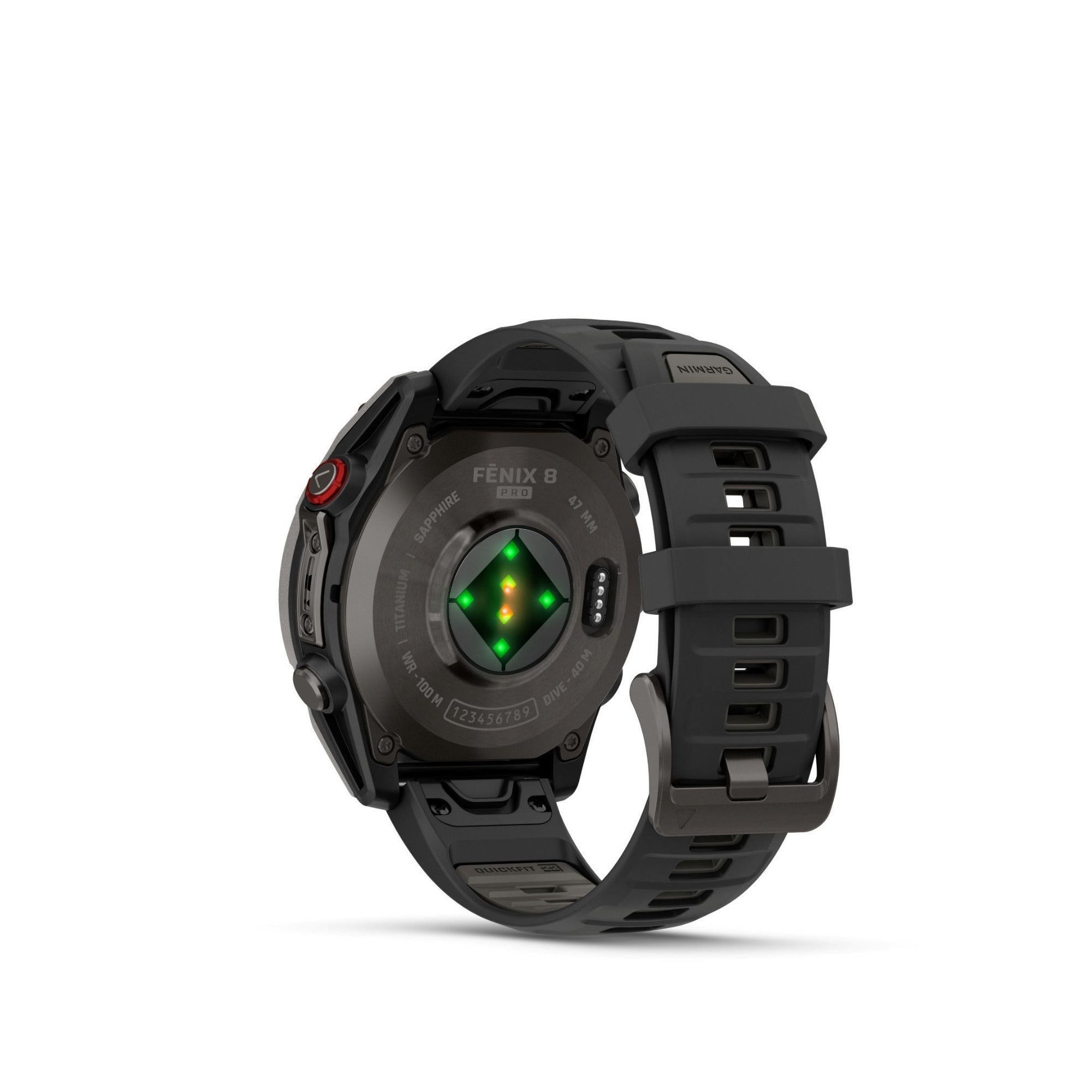 Garmin fenix 8 Pro Sapphire 47mm AMOLED (Gray DLC Titanium) Smartwatch Bundle