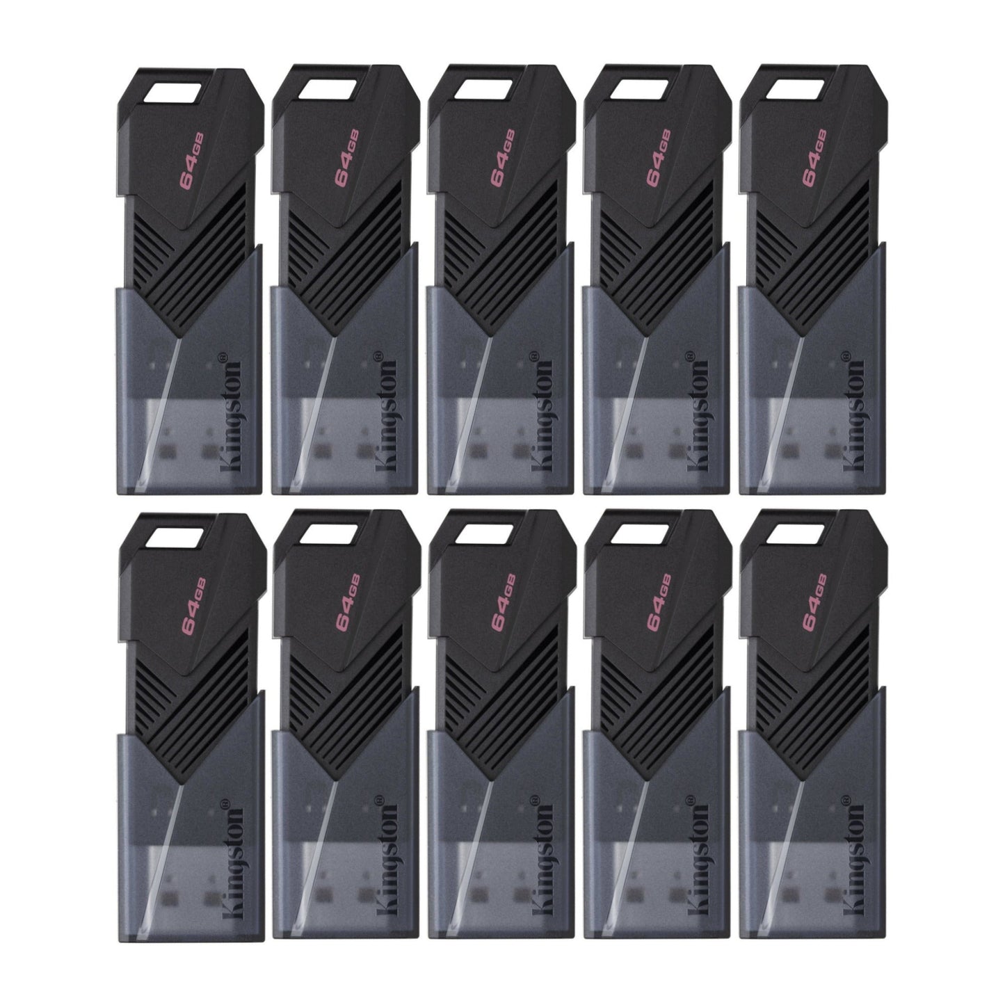 Kingston 64GB DataTraveler Exodia Onyx USB 3.2 Flash Drive (Matte Black) (10-Pack)