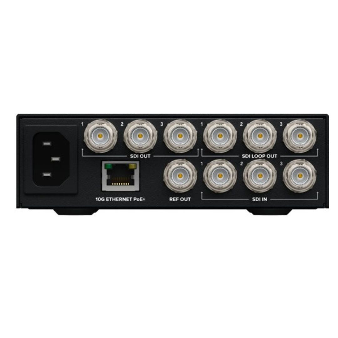 Blackmagic Design 2110 IP Converter 3x3G with 2.2-Inch LCD Display and 10G Ethernet (Black)
