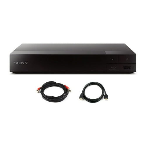 Sony BDPS3700 Streaming Blu-Ray Player with WiFi (2016) plus Two Cable Bundle