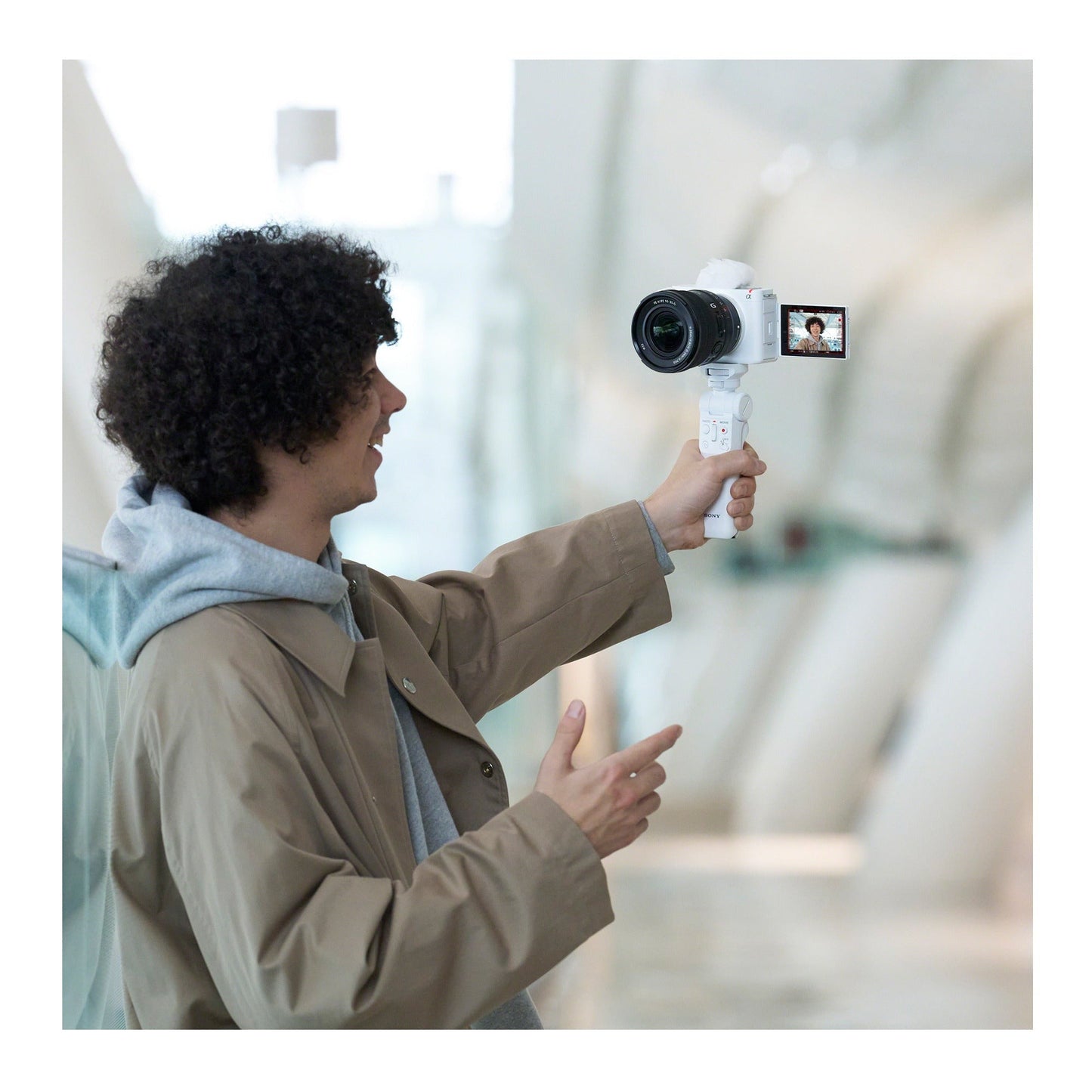 Sony Alpha ZV-E1 Full-frame Interchangeable Lens Mirrorless Vlog Camera (White)