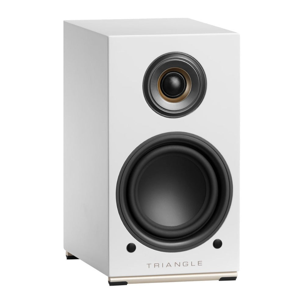 Triangle Audio AIO TWIN Wireless Bluetooth Wi-Fi Speaker (Pair, Frost White)