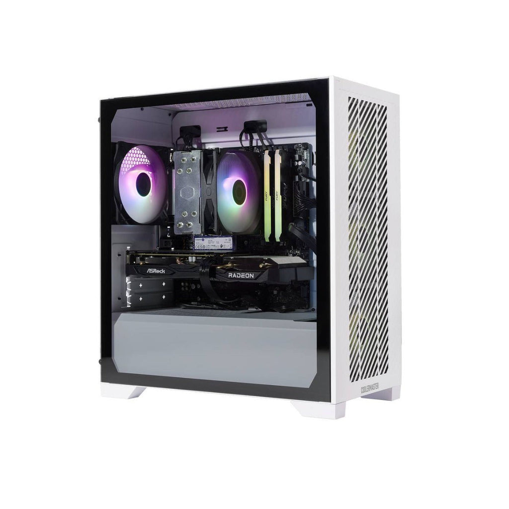 Cooler Master WHITE R7 5700GT/32GB/1TB/ GTX 4060 8GB Card Gaming Desktop